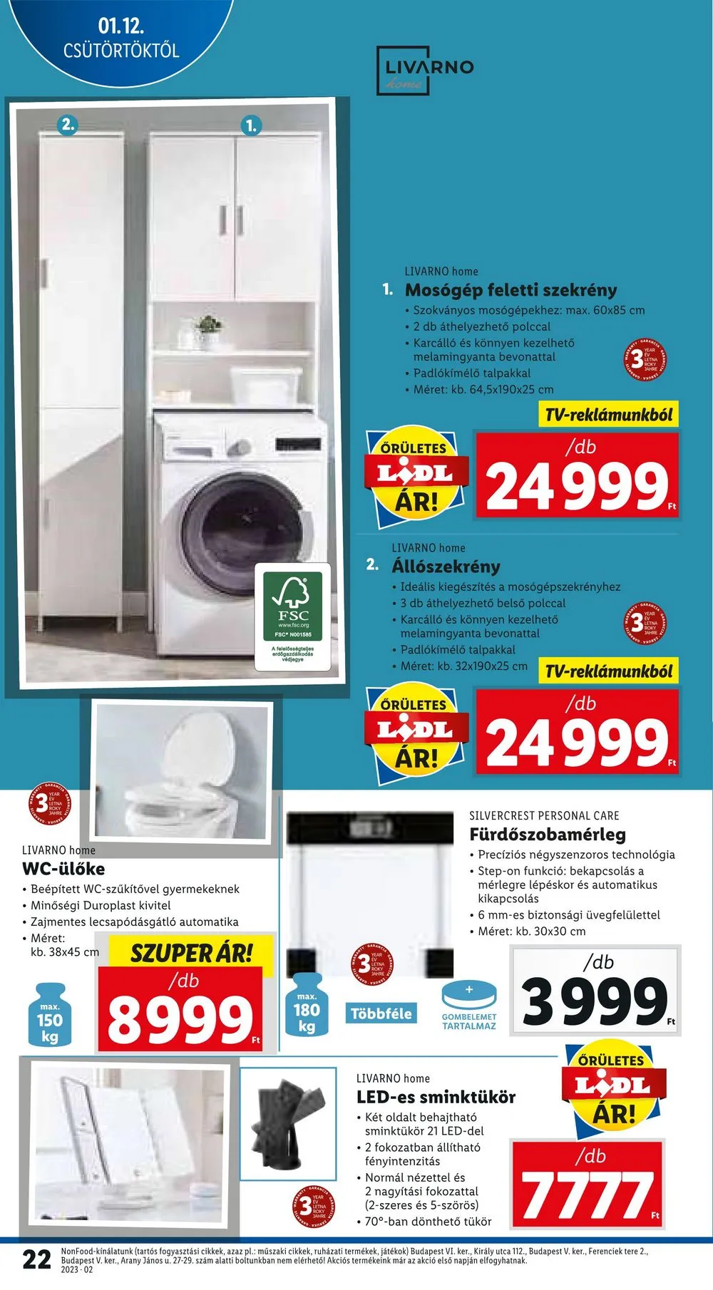 Lidl akciós újság 01.12–01.18 – 22. oldal