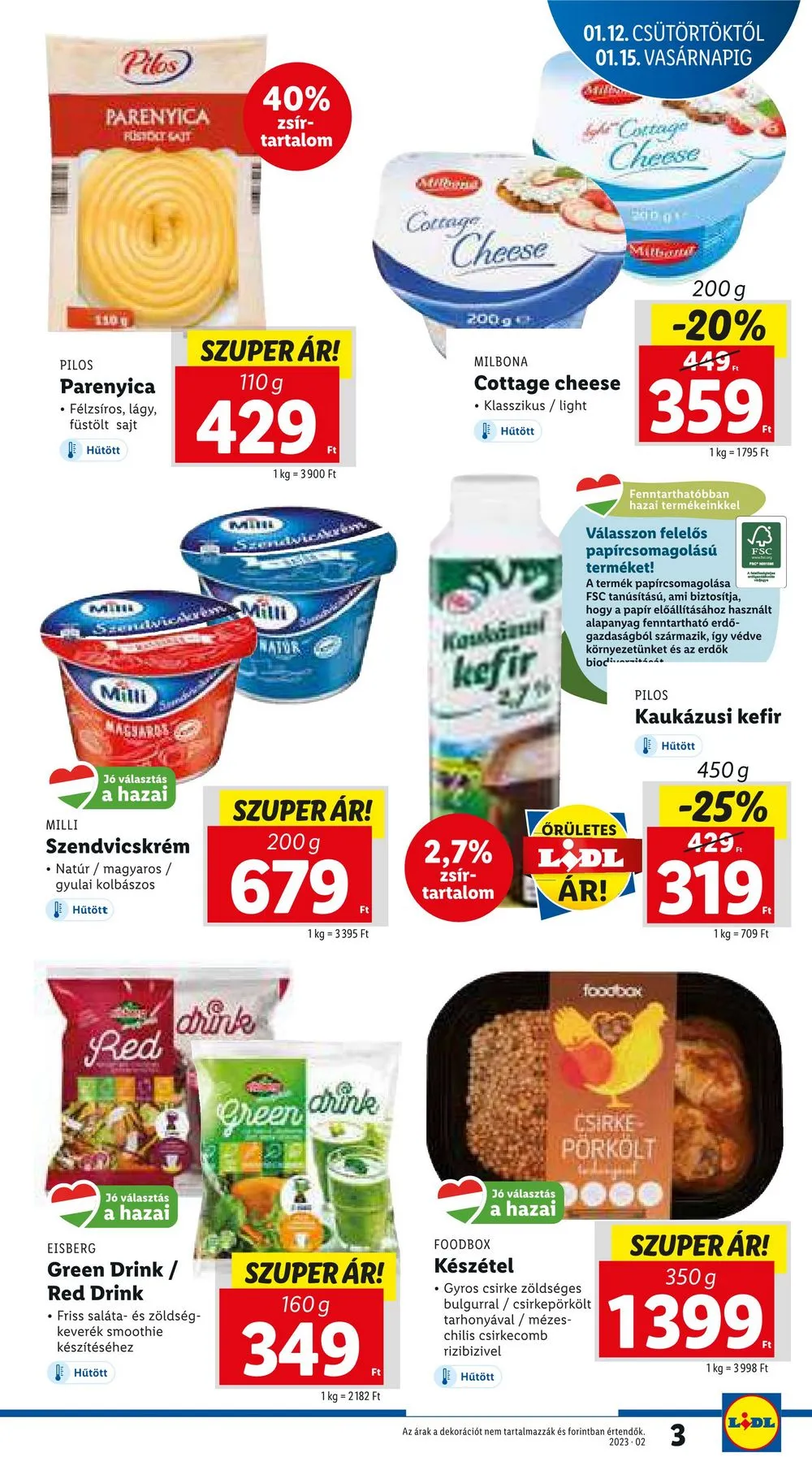 Lidl akciós újság 01.12–01.18 – 3. oldal