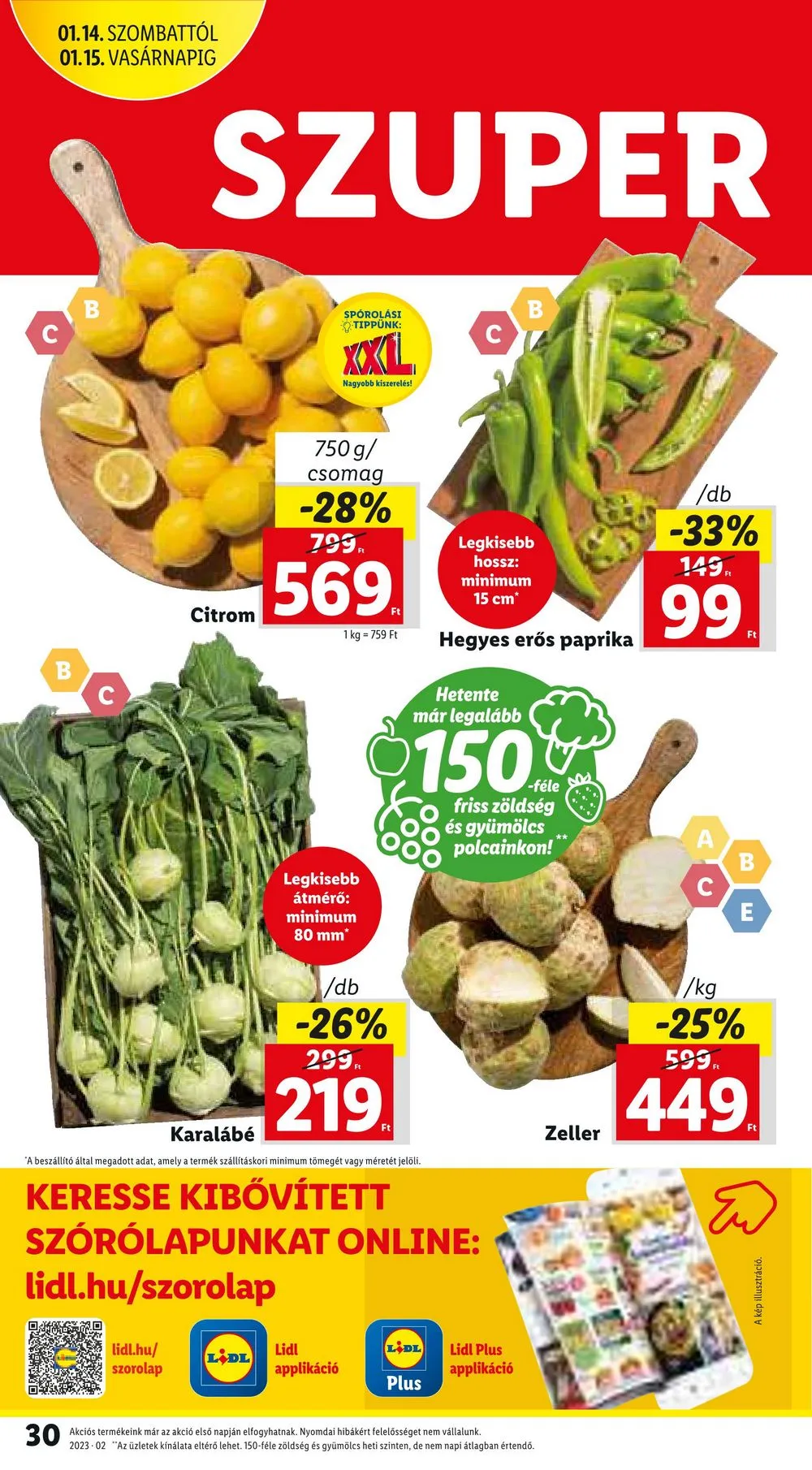 Lidl akciós újság 01.12–01.18 – 30. oldal