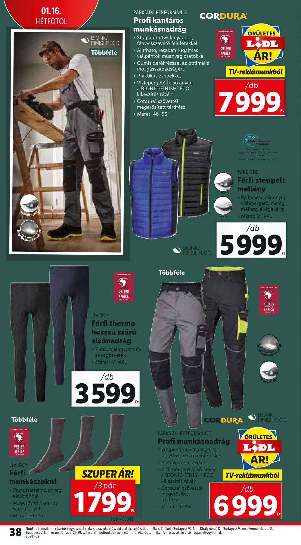 Lidl akciós újság 01.12–01.18 – 38. oldal