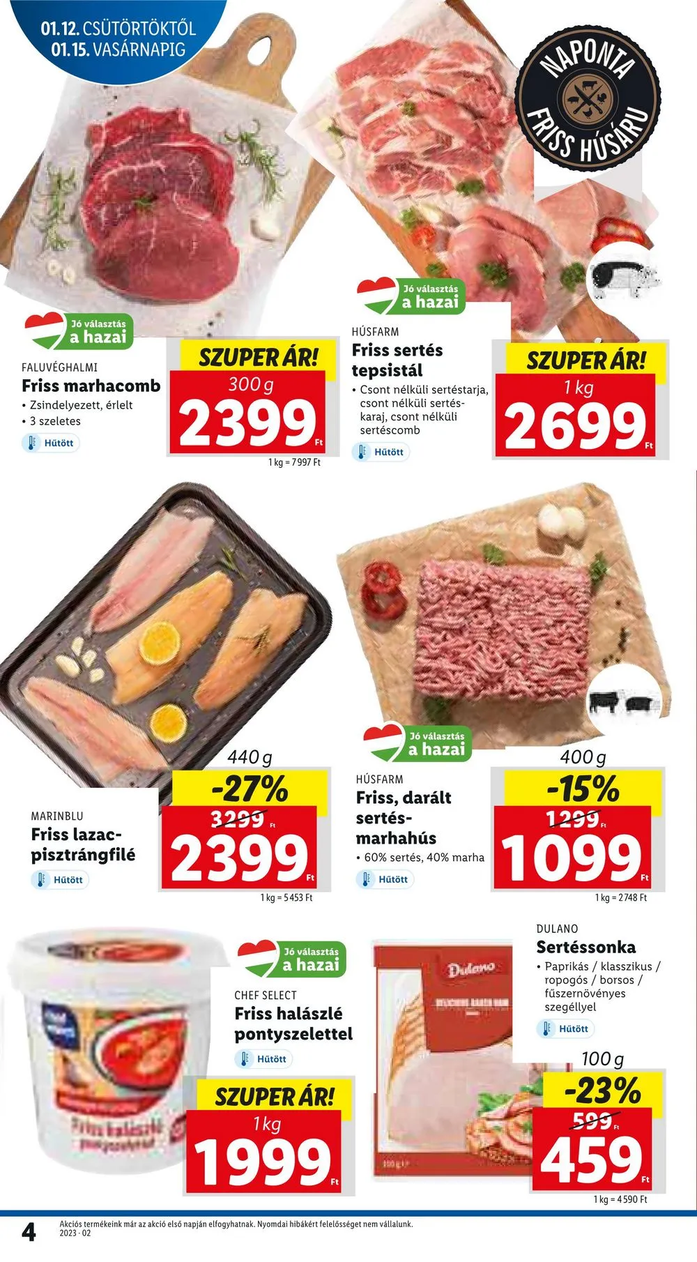 Lidl akciós újság 01.12–01.18 – 4. oldal
