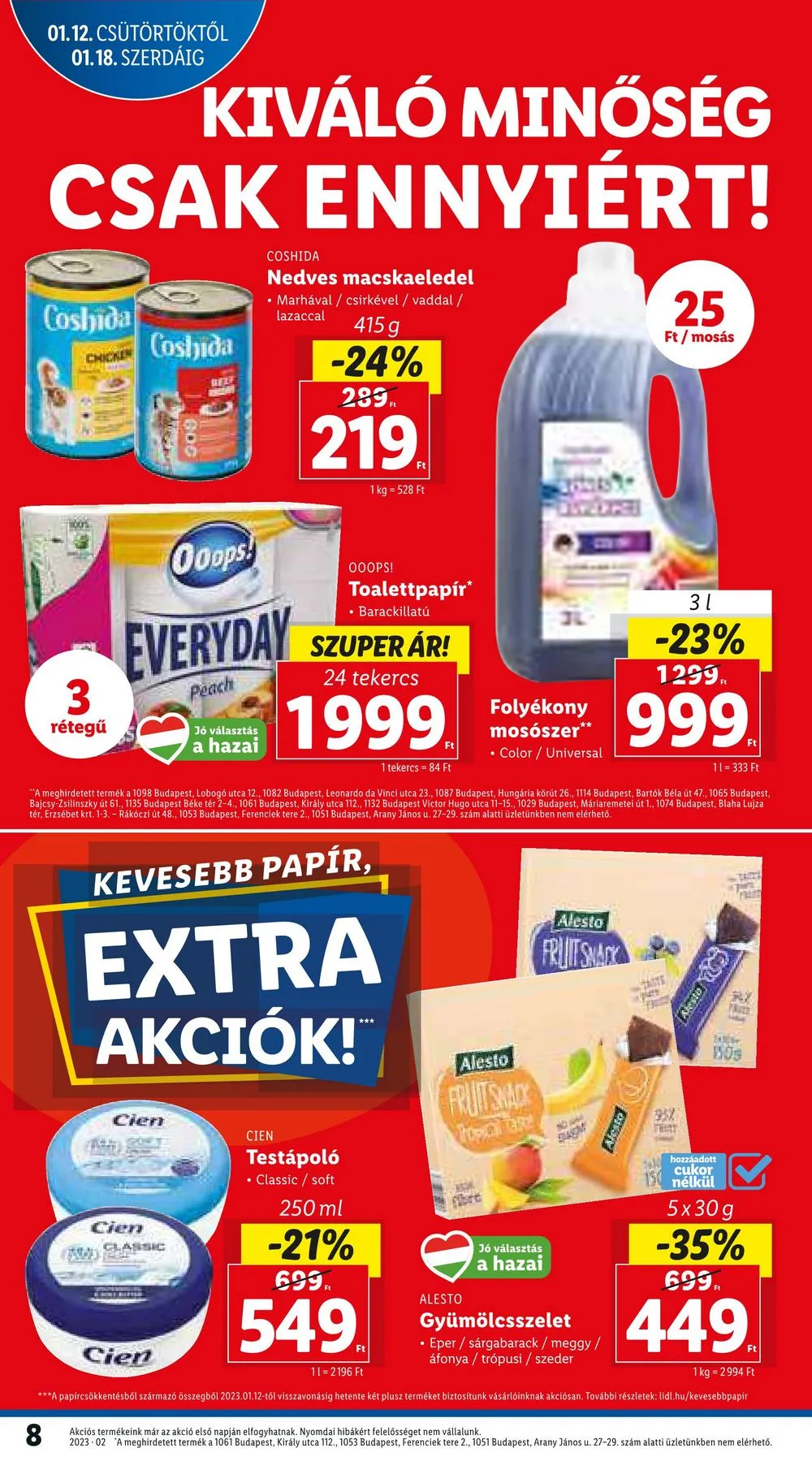 Lidl akciós újság 01.12–01.18 – 8. oldal