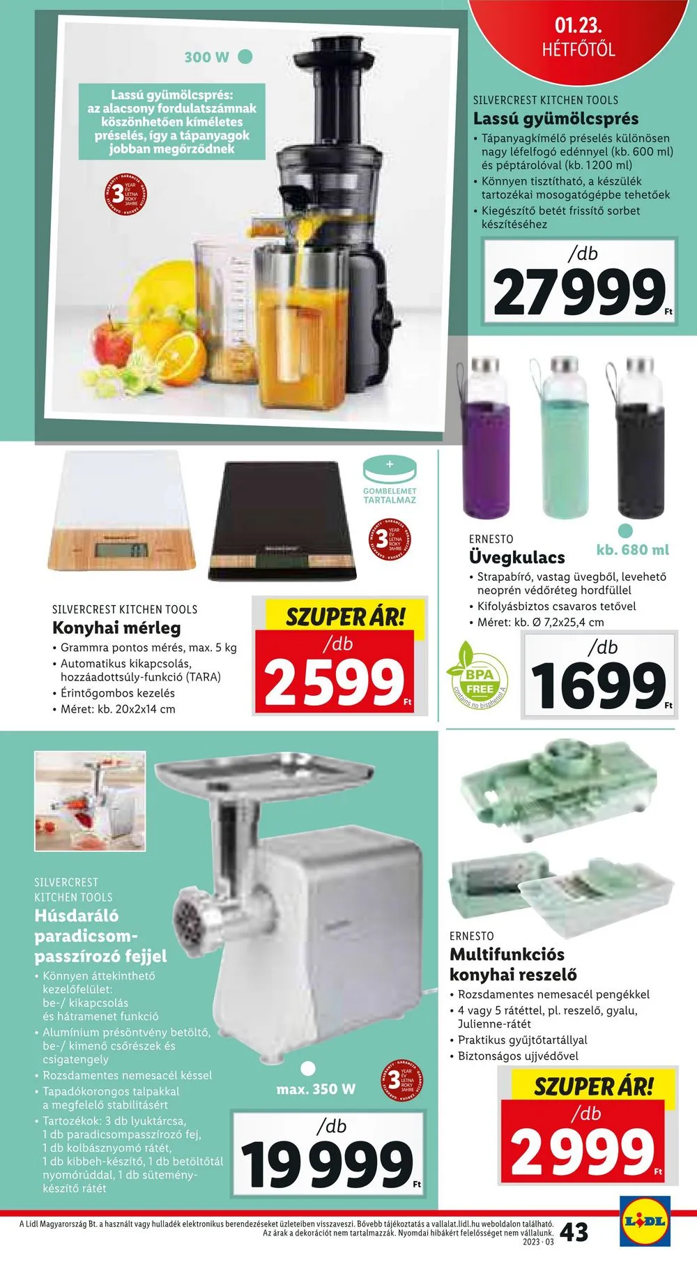 Lidl akciós újság 01.19–01.25 – 45. oldal