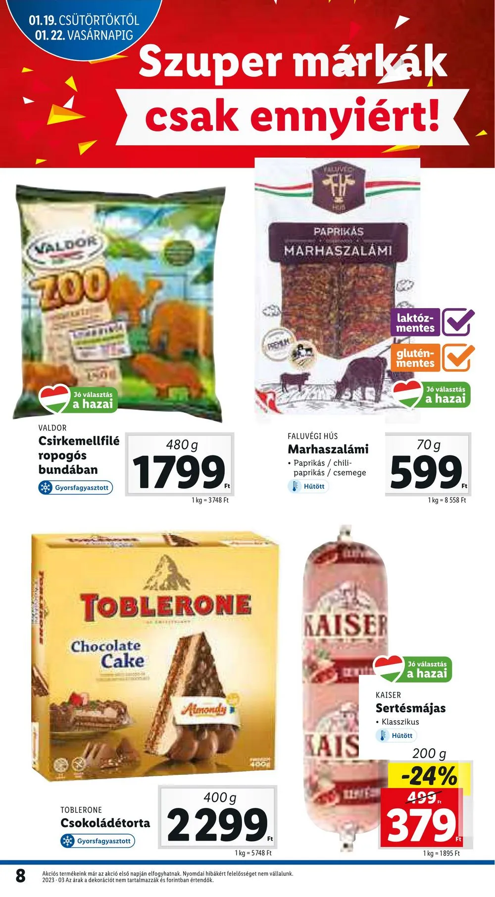 Lidl akciós újság 01.19–01.25 – 8. oldal