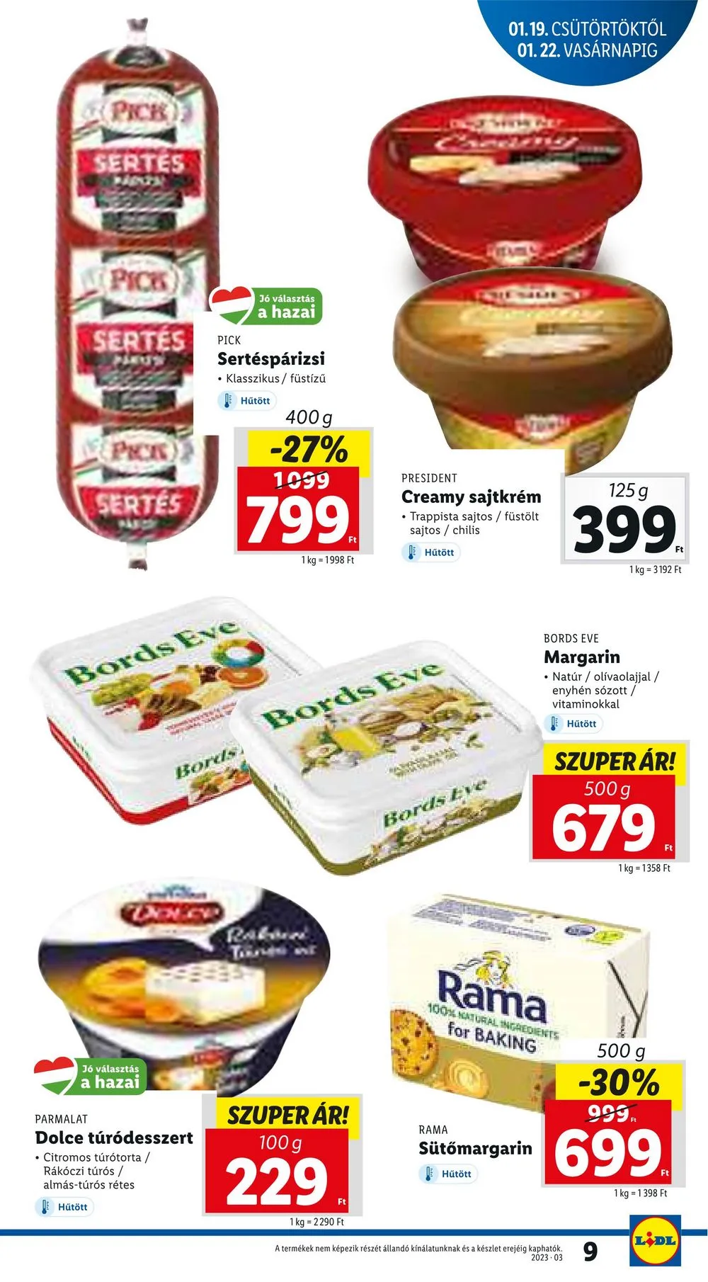Lidl akciós újság 01.19–01.25 – 9. oldal