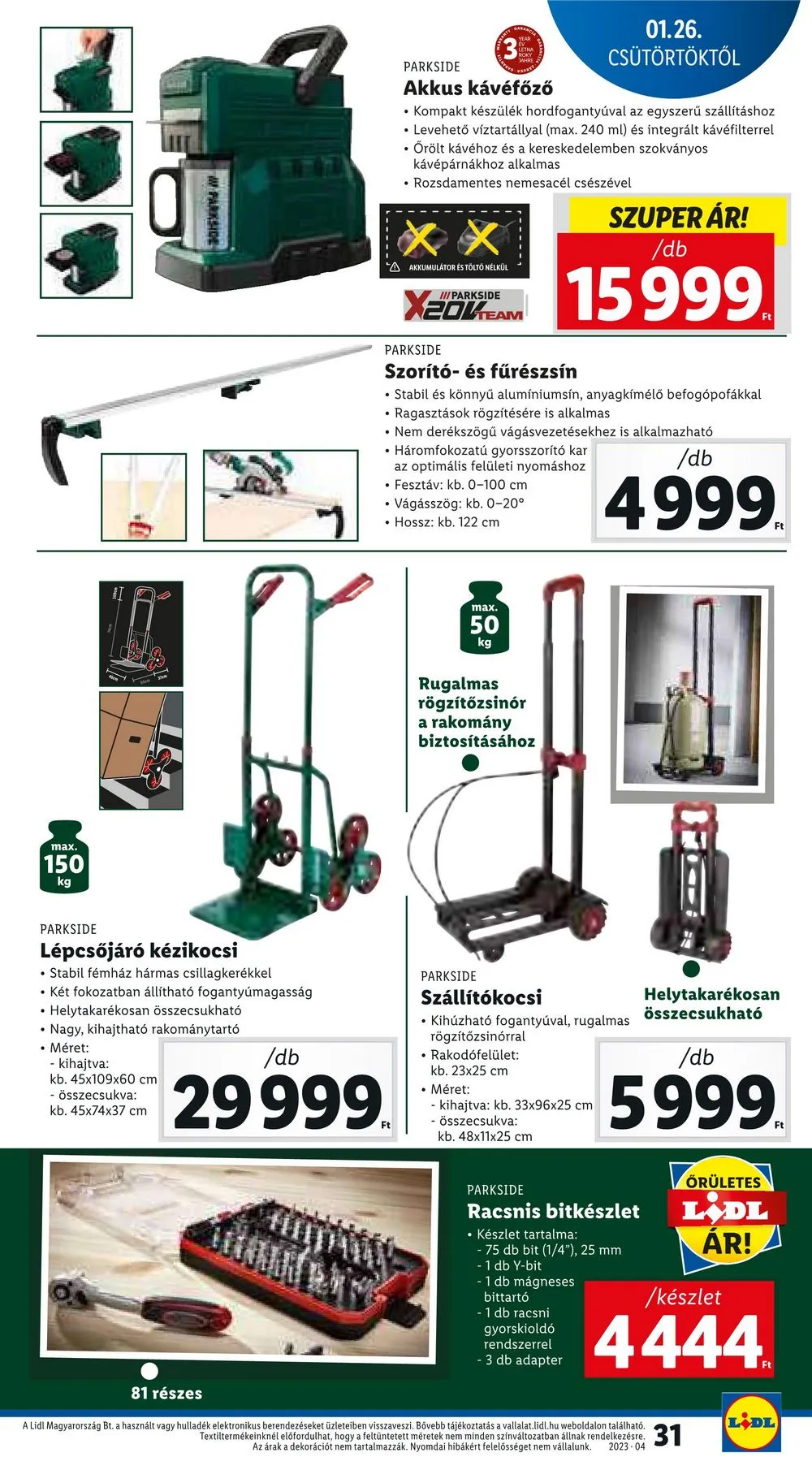 Lidl akciós újság 01.26–02.01 – 31. oldal