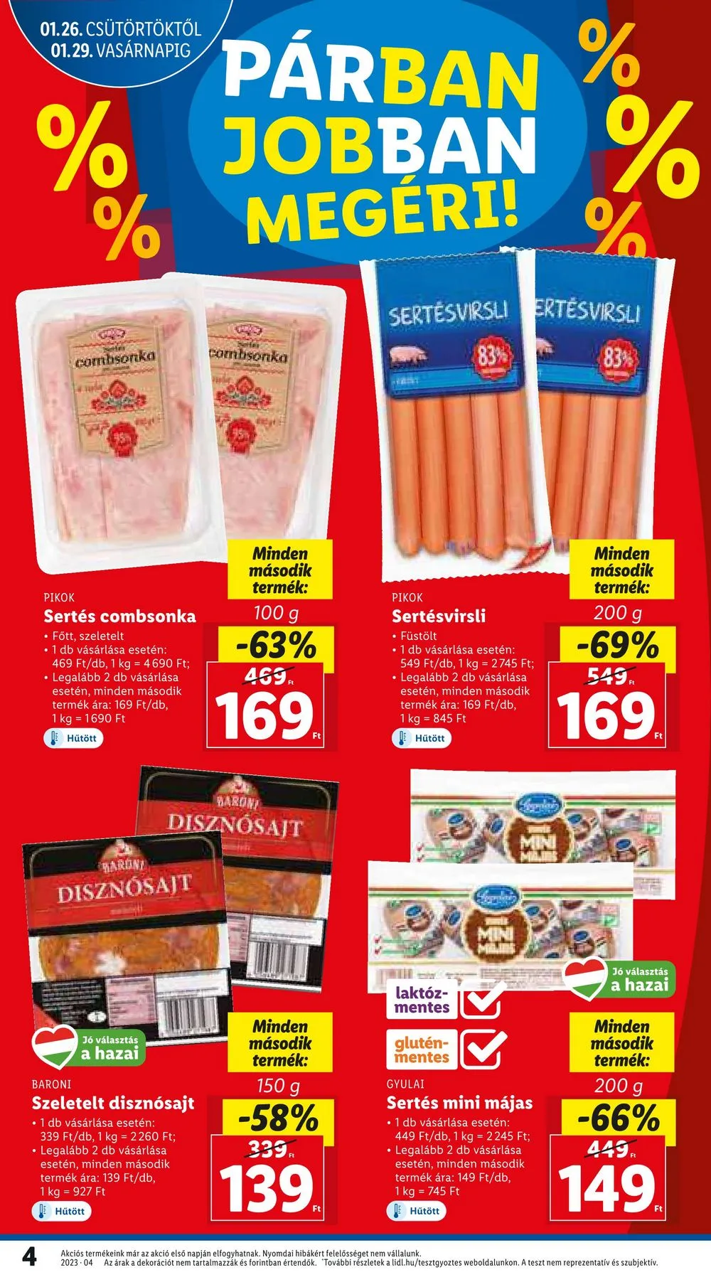 Lidl akciós újság 01.26–02.01 – 4. oldal