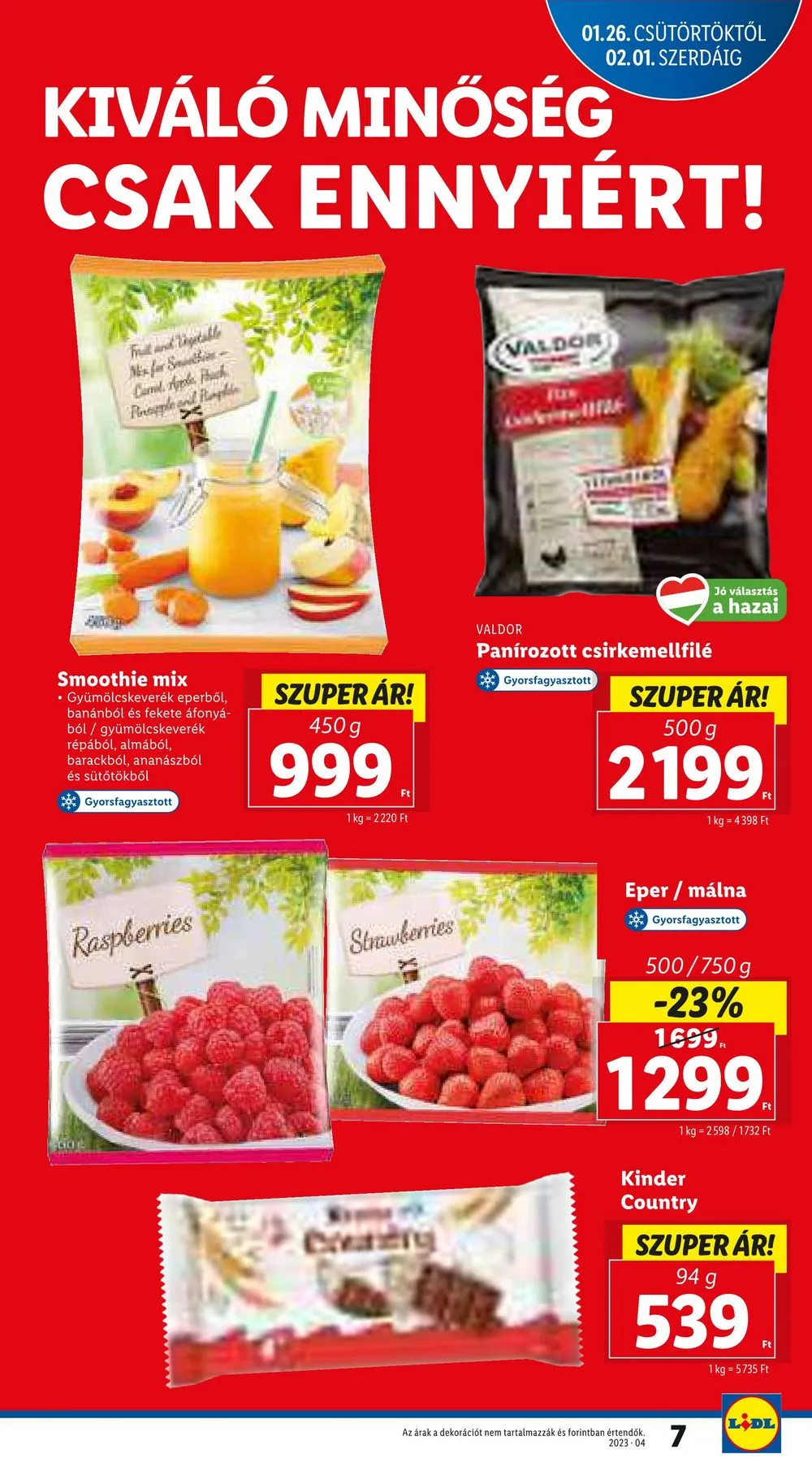 Lidl akciós újság 01.26–02.01 – 7. oldal