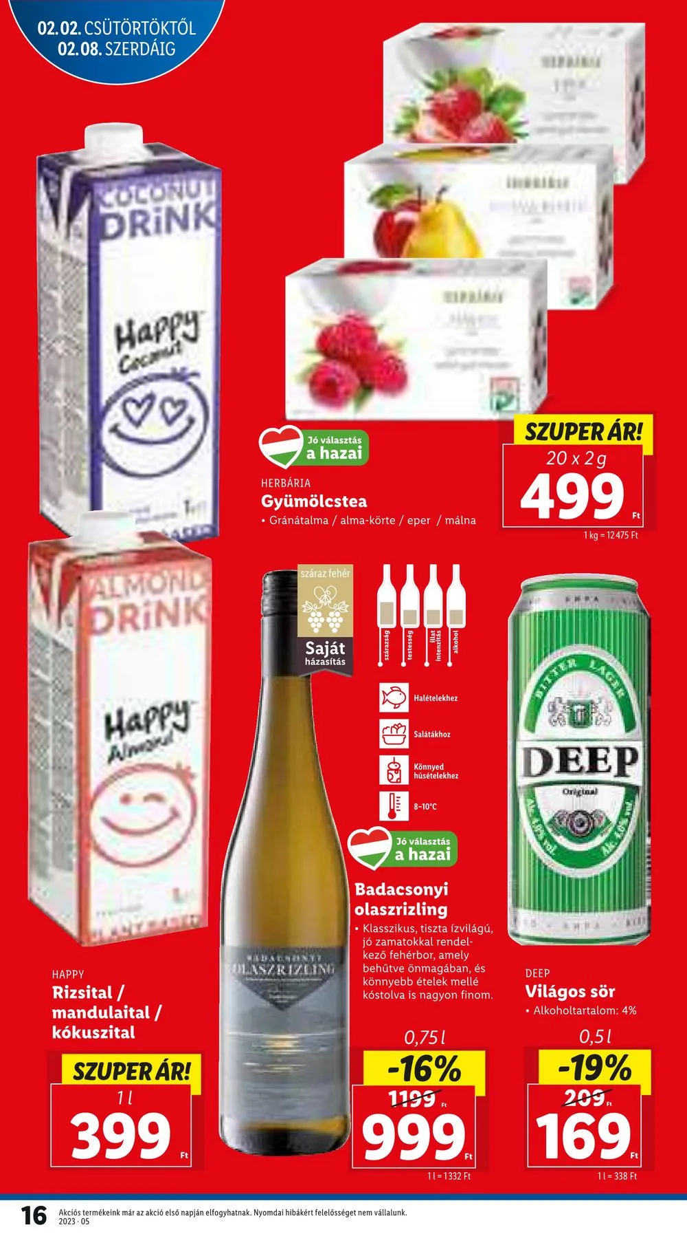 Lidl akciós újság 02.02–02.08 – 16. oldal