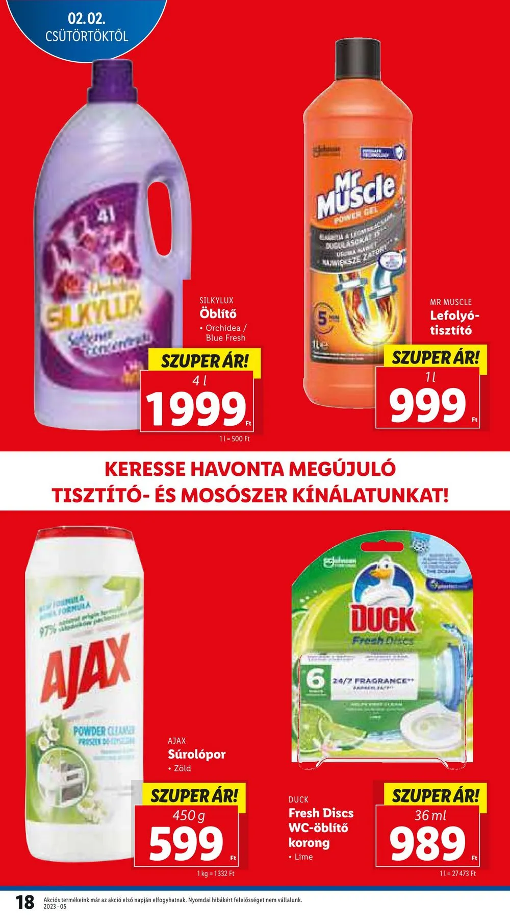 Lidl akciós újság 02.02–02.08 – 18. oldal