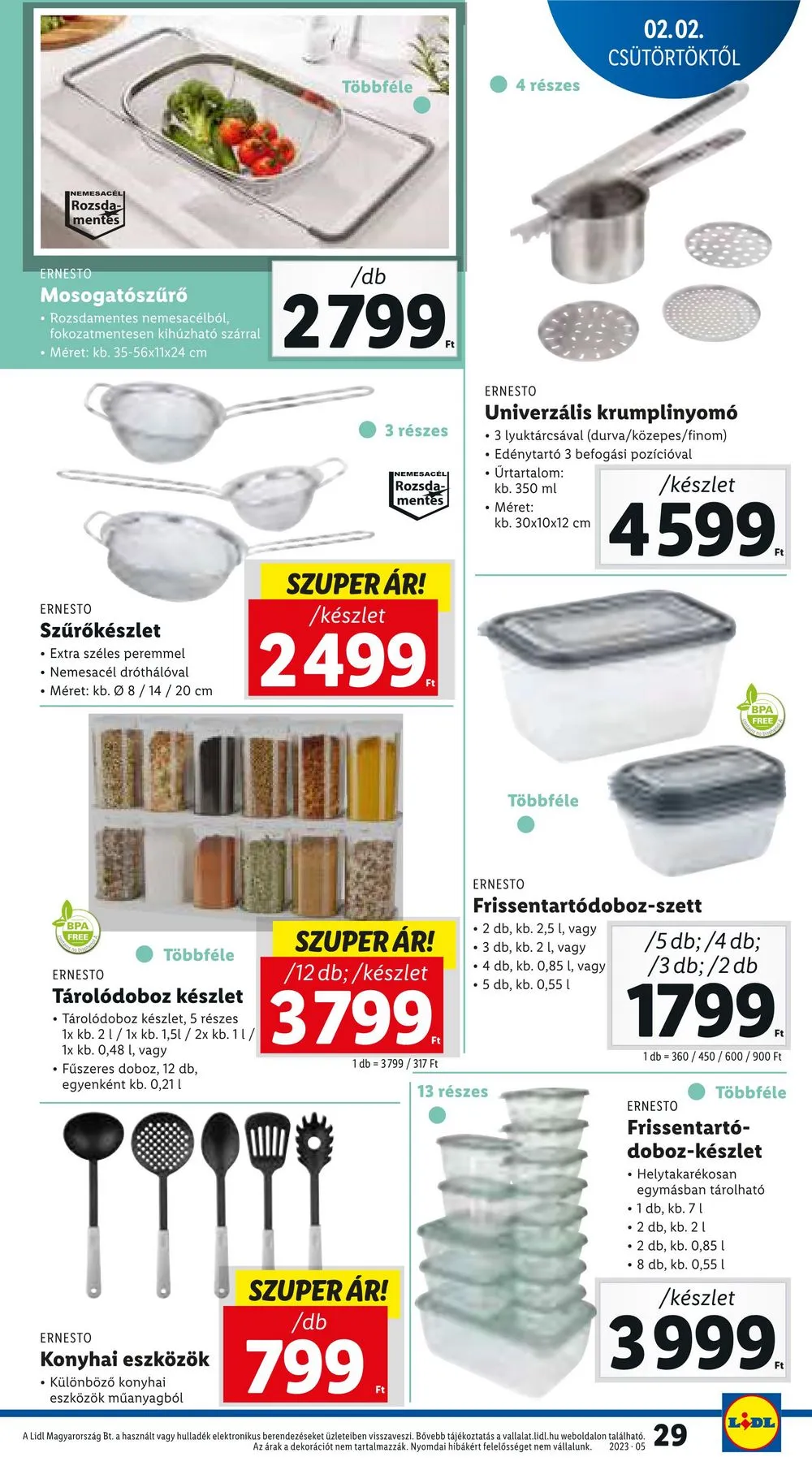 Lidl akciós újság 02.02–02.08 – 29. oldal