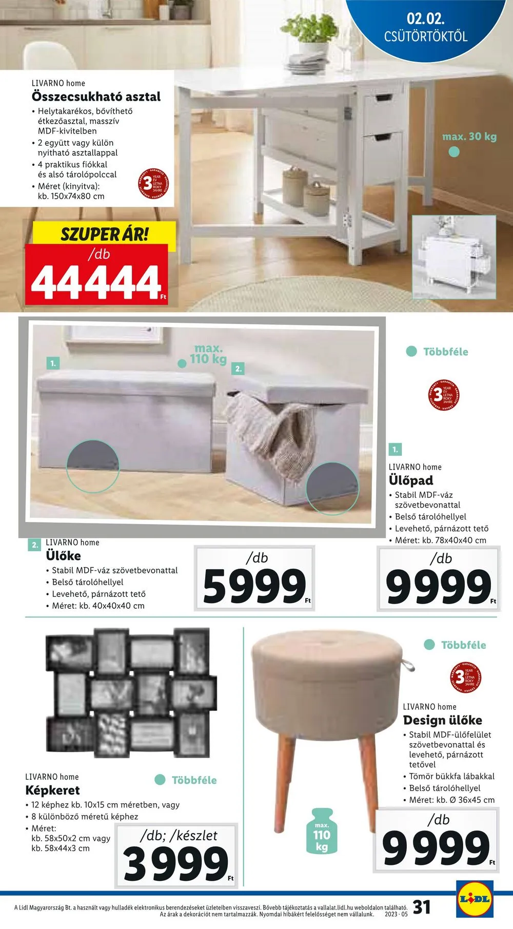Lidl akciós újság 02.02–02.08 – 31. oldal