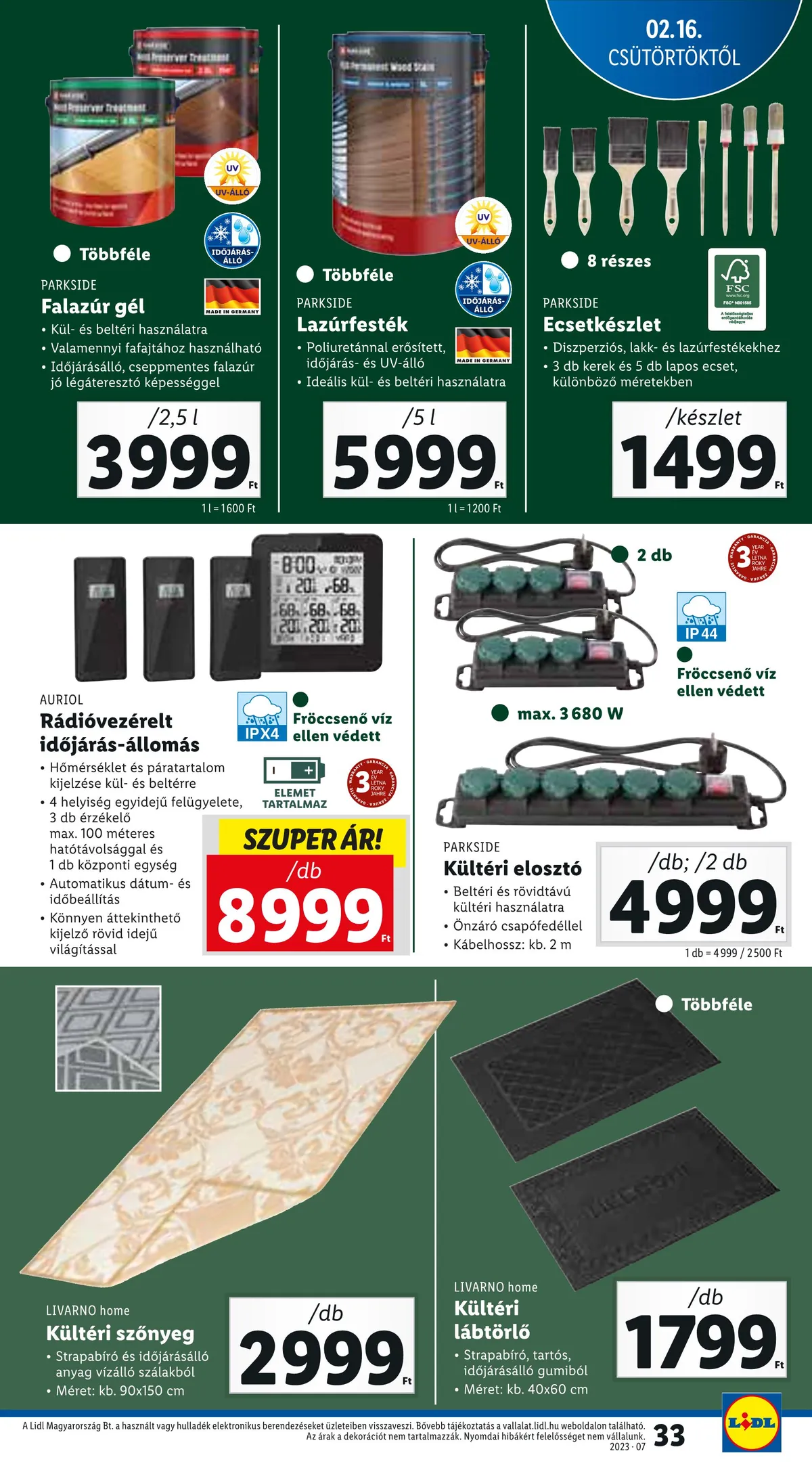 Lidl akciós újság 02.16–02.22 – 33. oldal