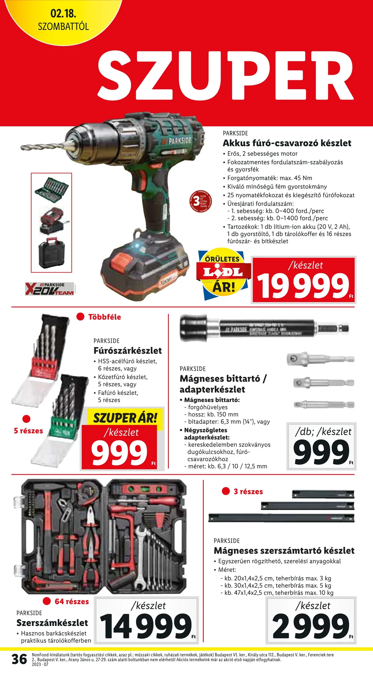 Lidl akciós újság 02.16–02.22 – 36. oldal