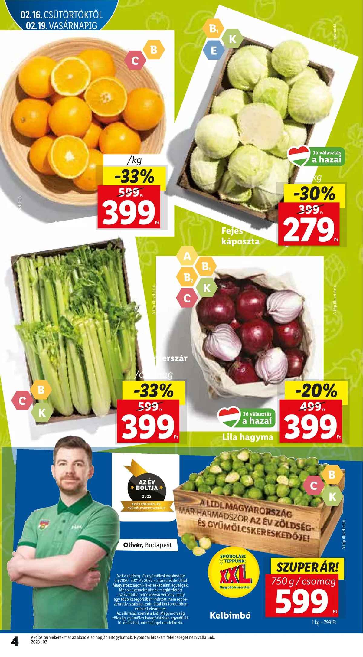 Lidl akciós újság 02.16–02.22 – 4. oldal