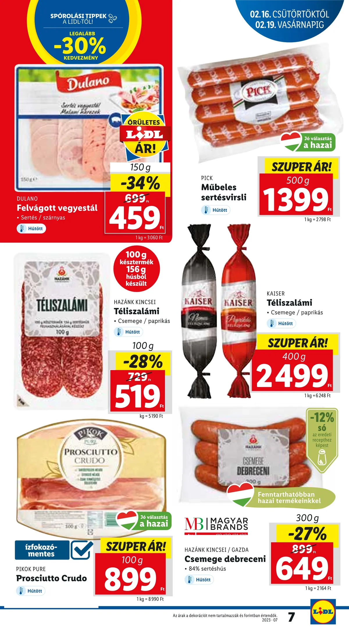 Lidl akciós újság 02.16–02.22 – 7. oldal