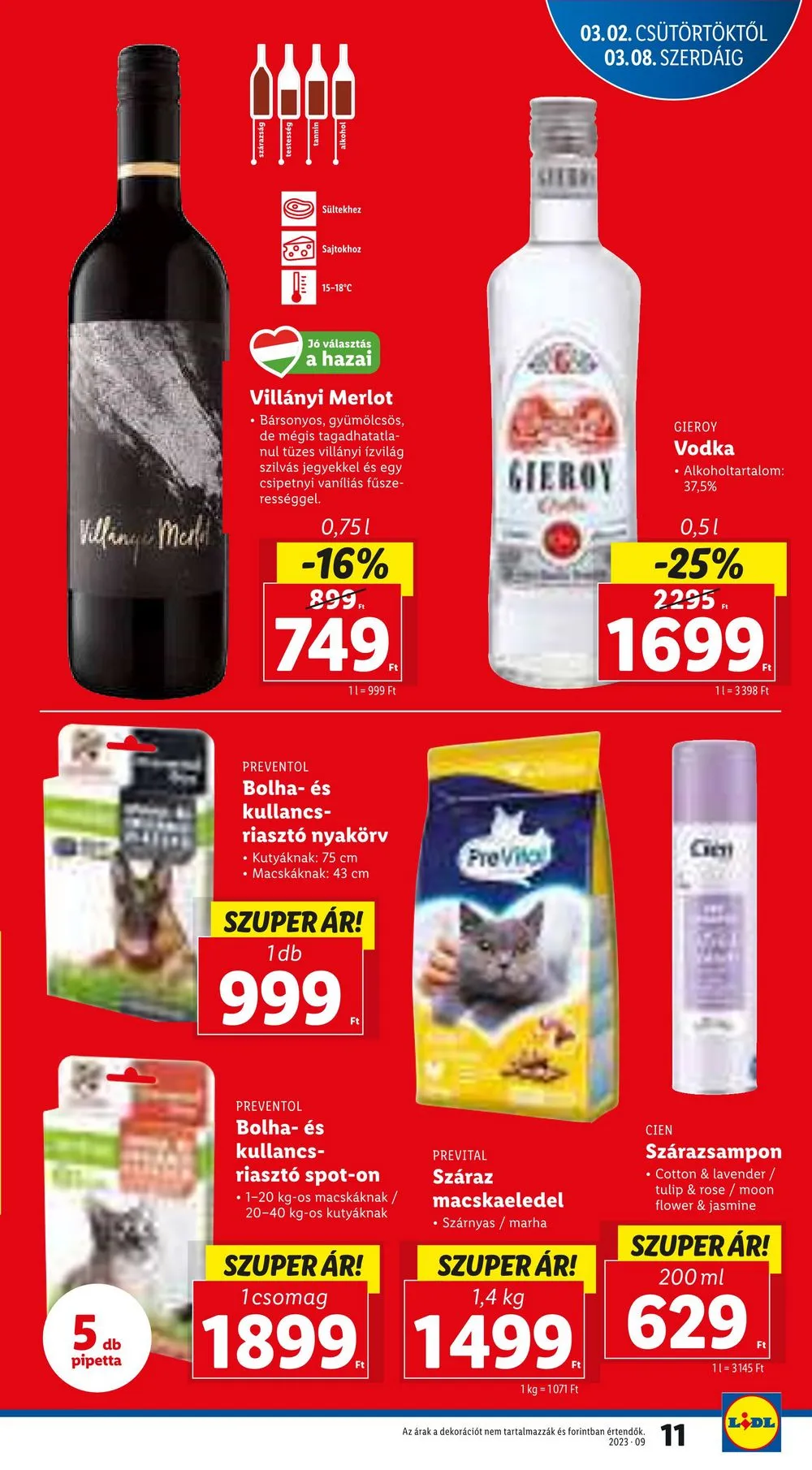 Lidl akciós újság 03.02–03.08 – 11. oldal
