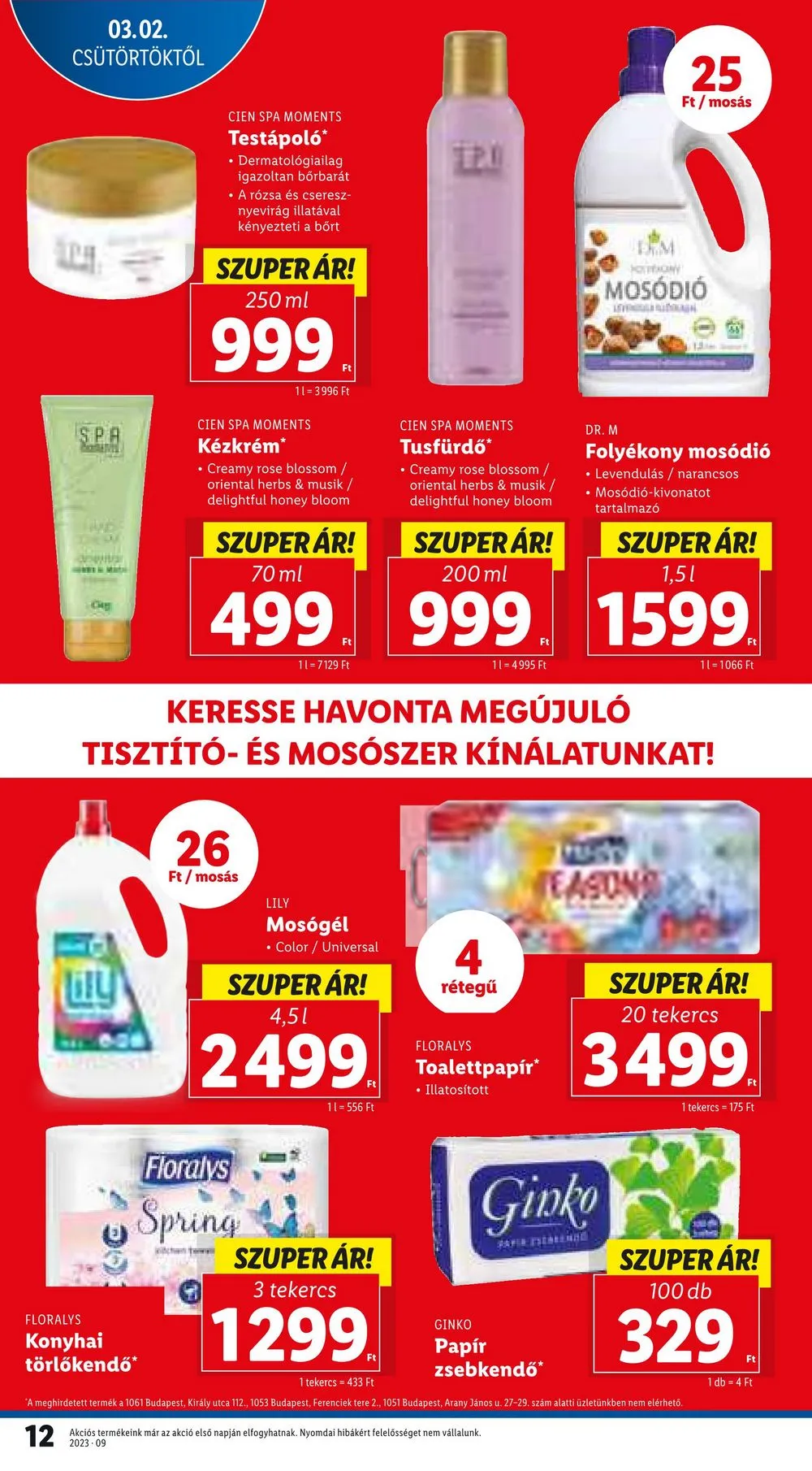 Lidl akciós újság 03.02–03.08 – 12. oldal