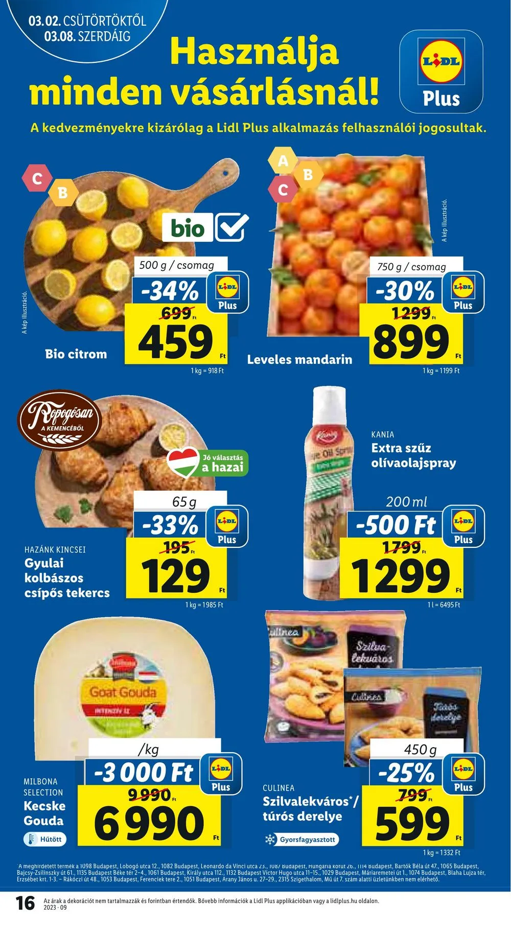 Lidl akciós újság 03.02–03.08 – 16. oldal