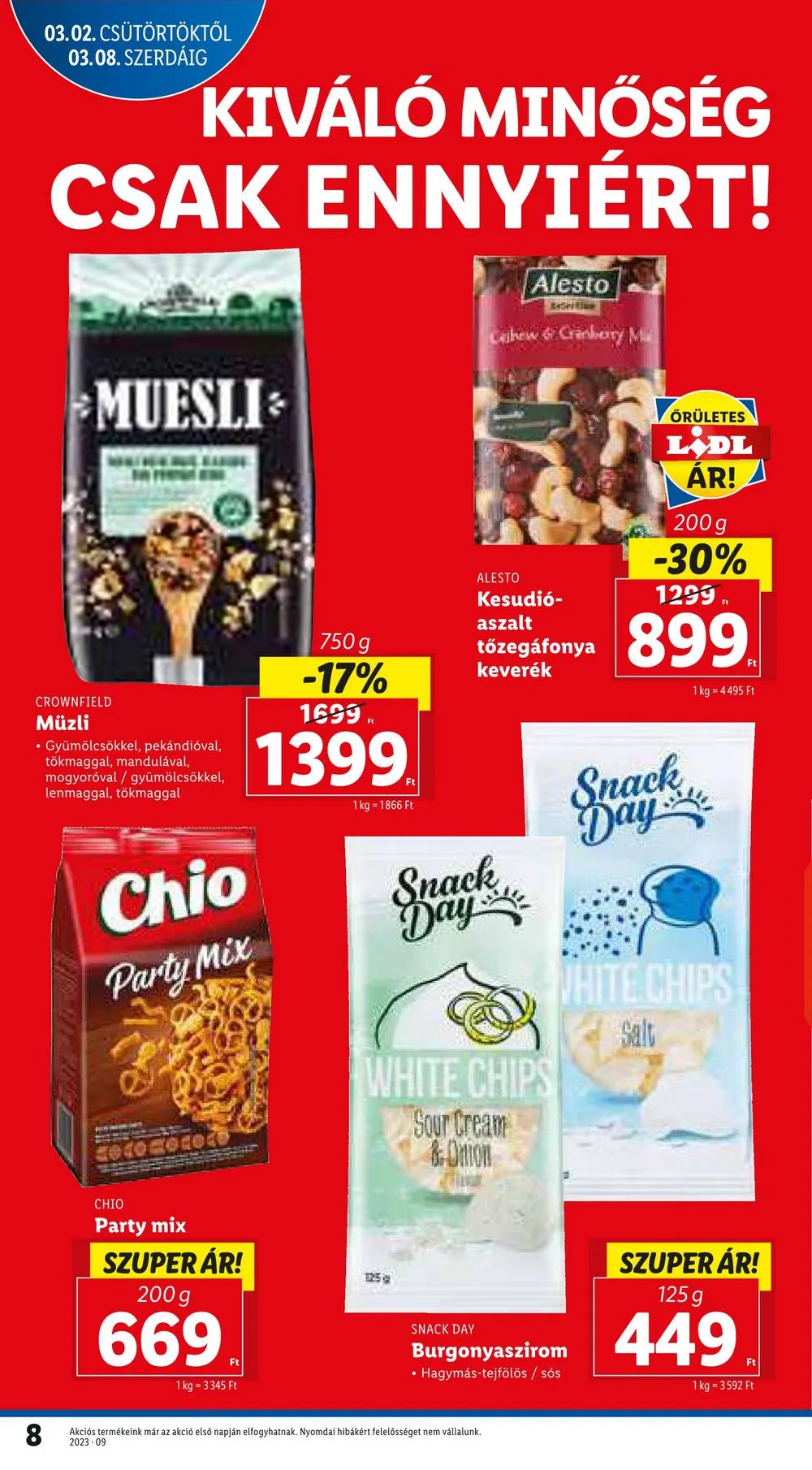 Lidl akciós újság 03.02–03.08 – 8. oldal