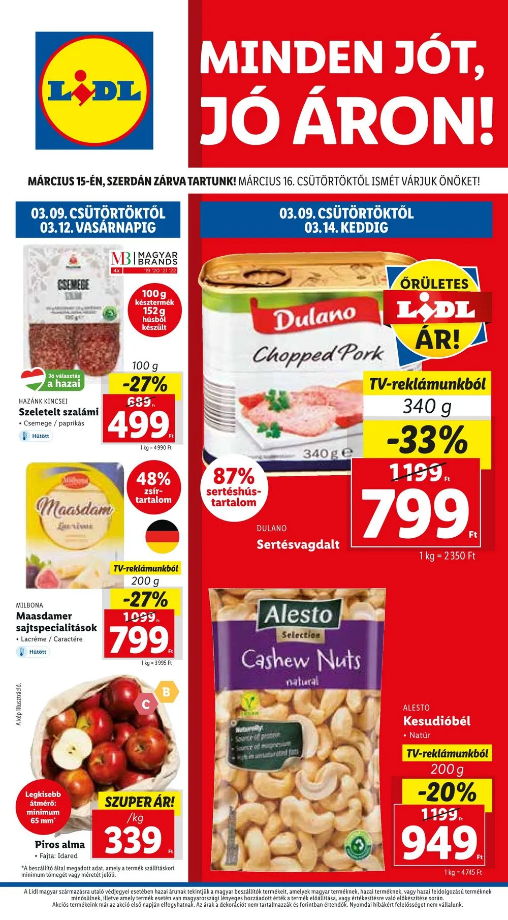 Lidl akciós újság 03.09–03.14