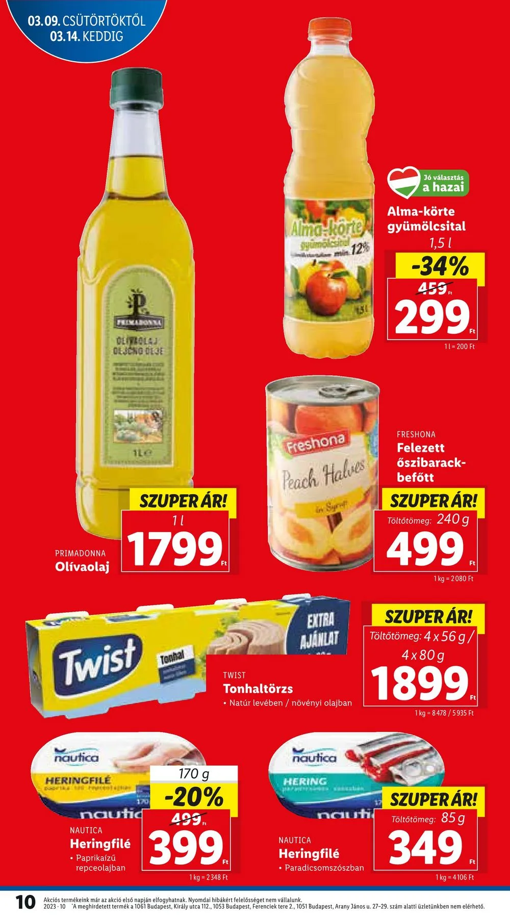 Lidl akciós újság 03.09–03.14 – 10. oldal