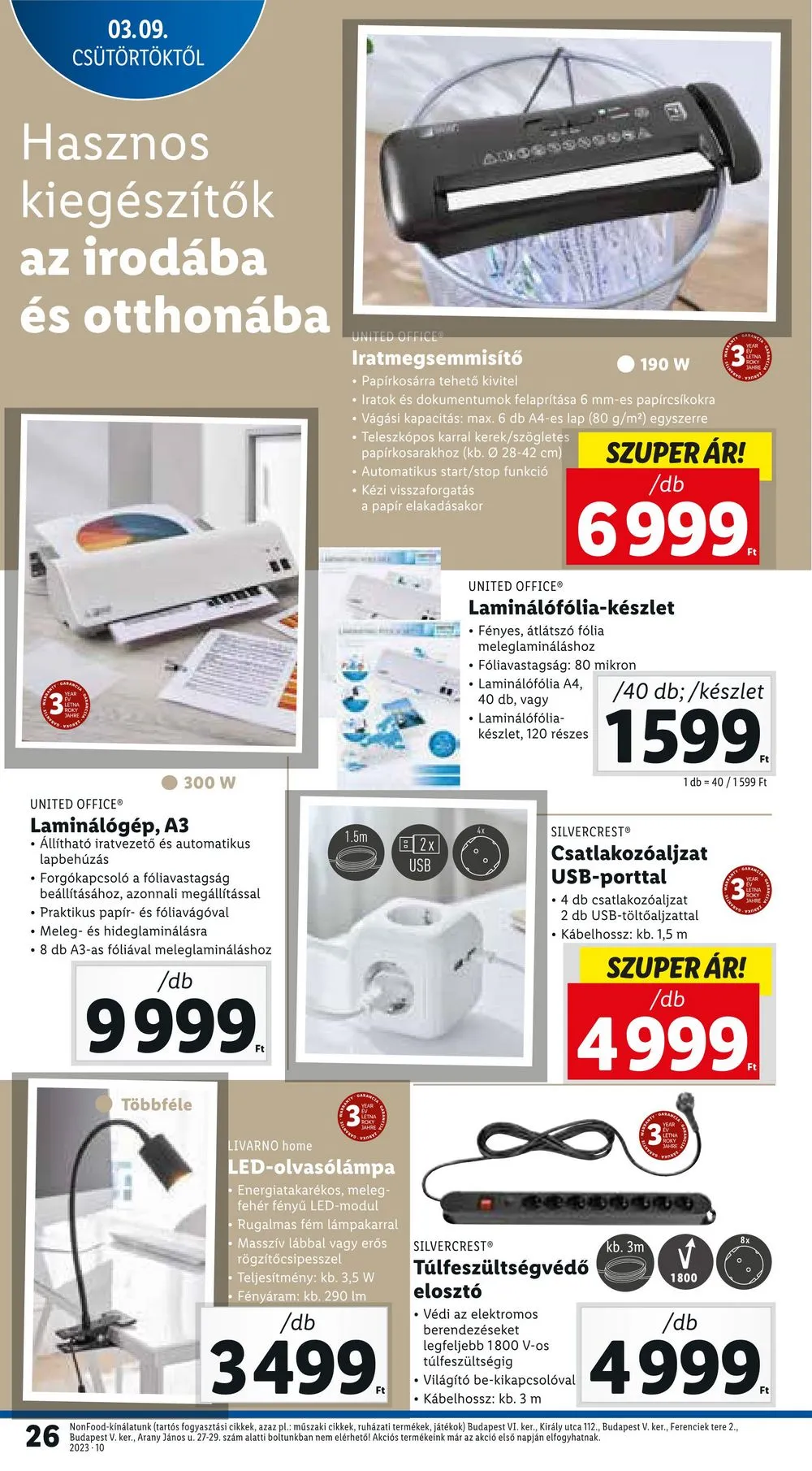 Lidl akciós újság 03.09–03.14 – 26. oldal