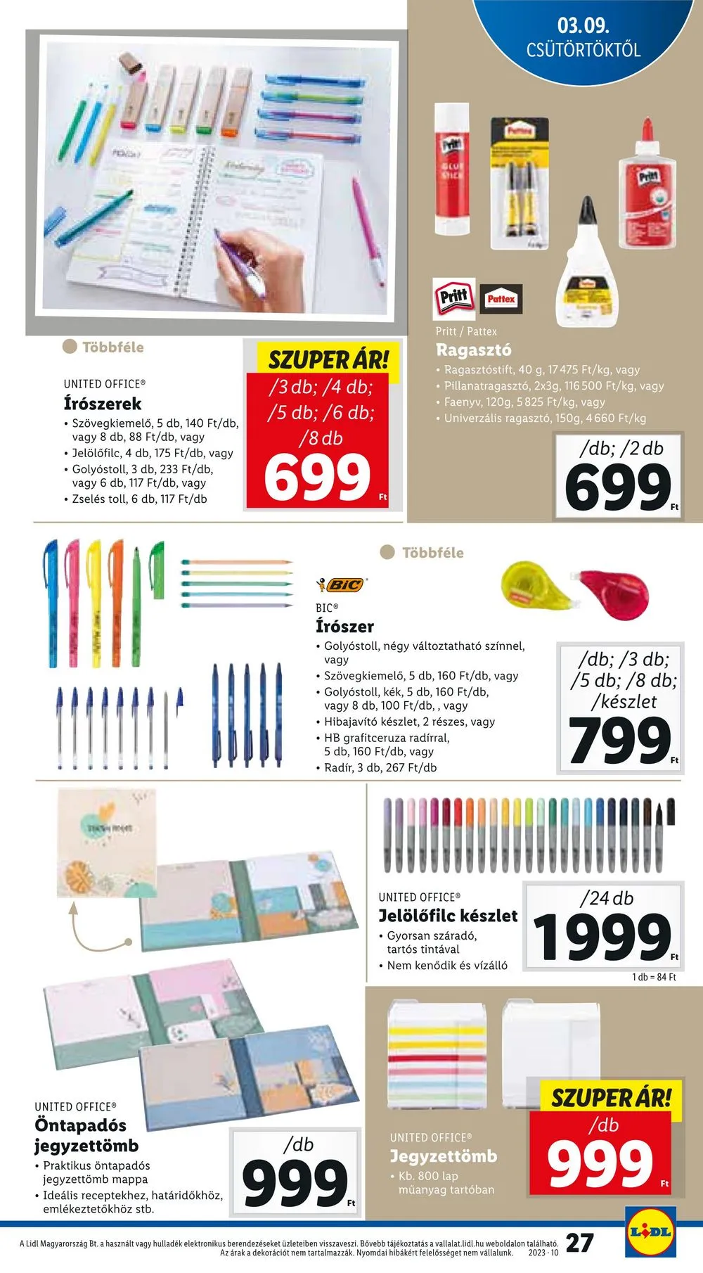 Lidl akciós újság 03.09–03.14 – 27. oldal