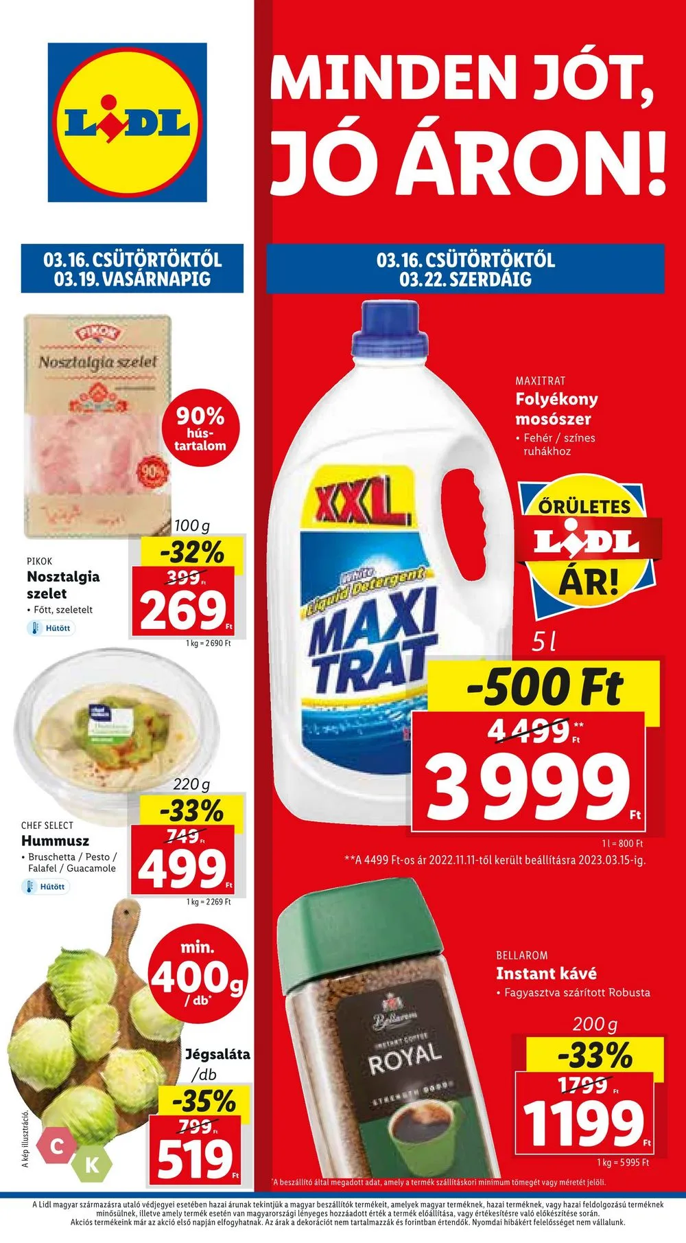 Lidl akciós újság 03.16–03.22
