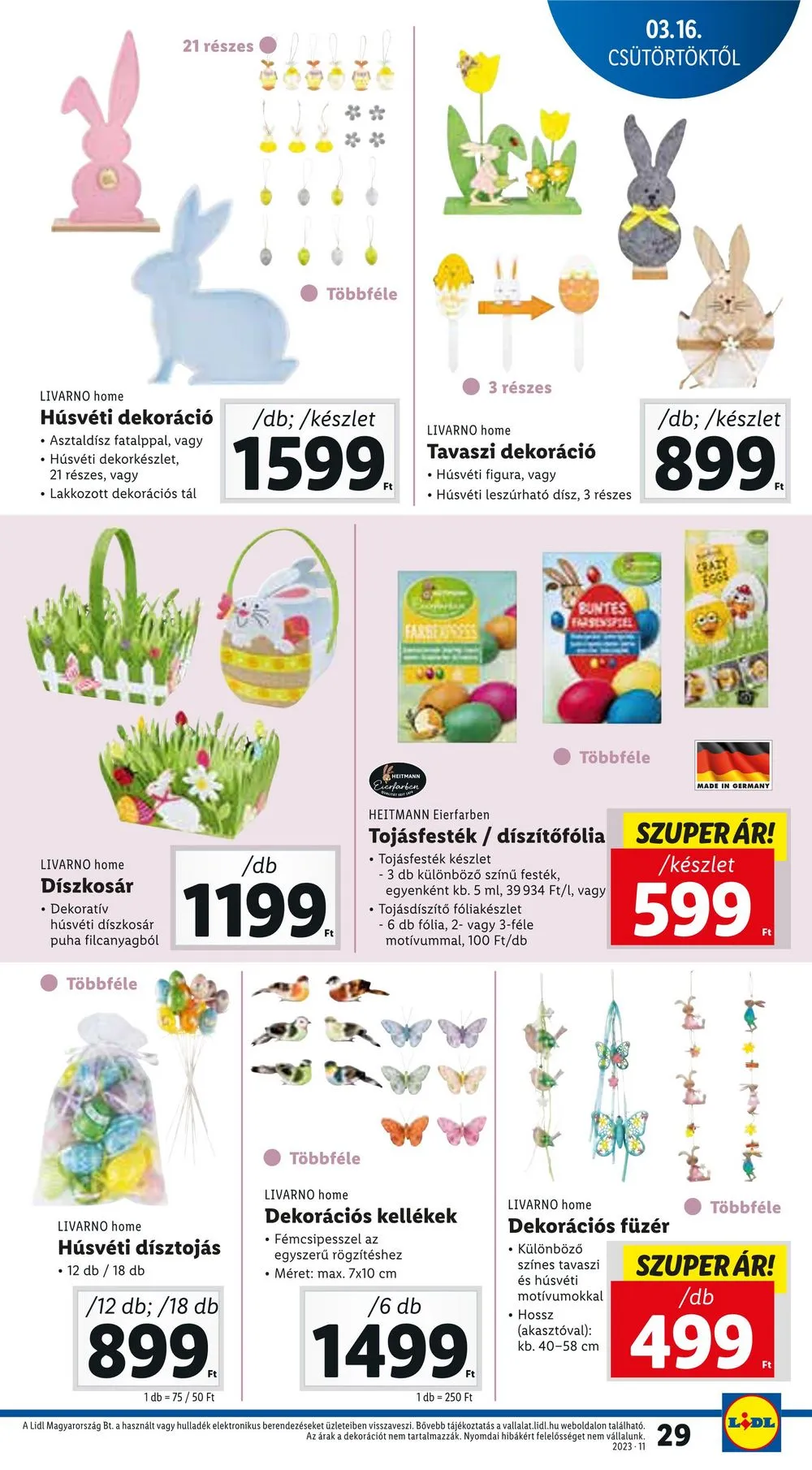 Lidl akciós újság 03.16–03.22 – 29. oldal