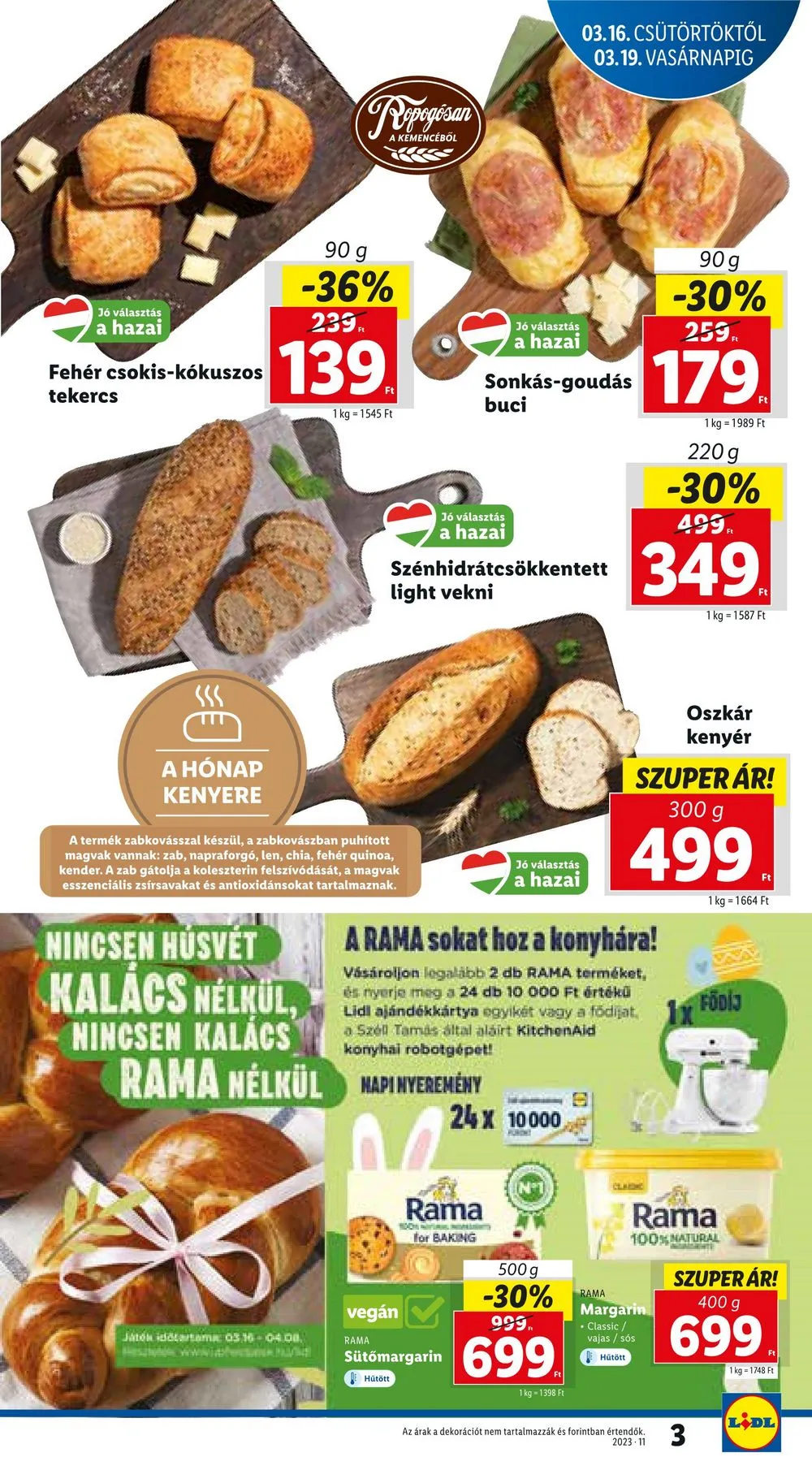 Lidl akciós újság 03.16–03.22 – 3. oldal