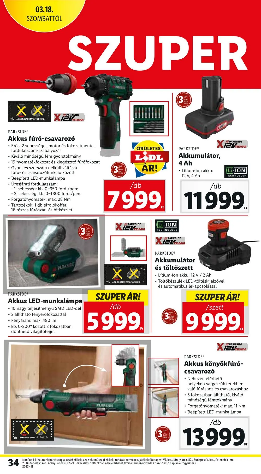 Lidl akciós újság 03.16–03.22 – 34. oldal