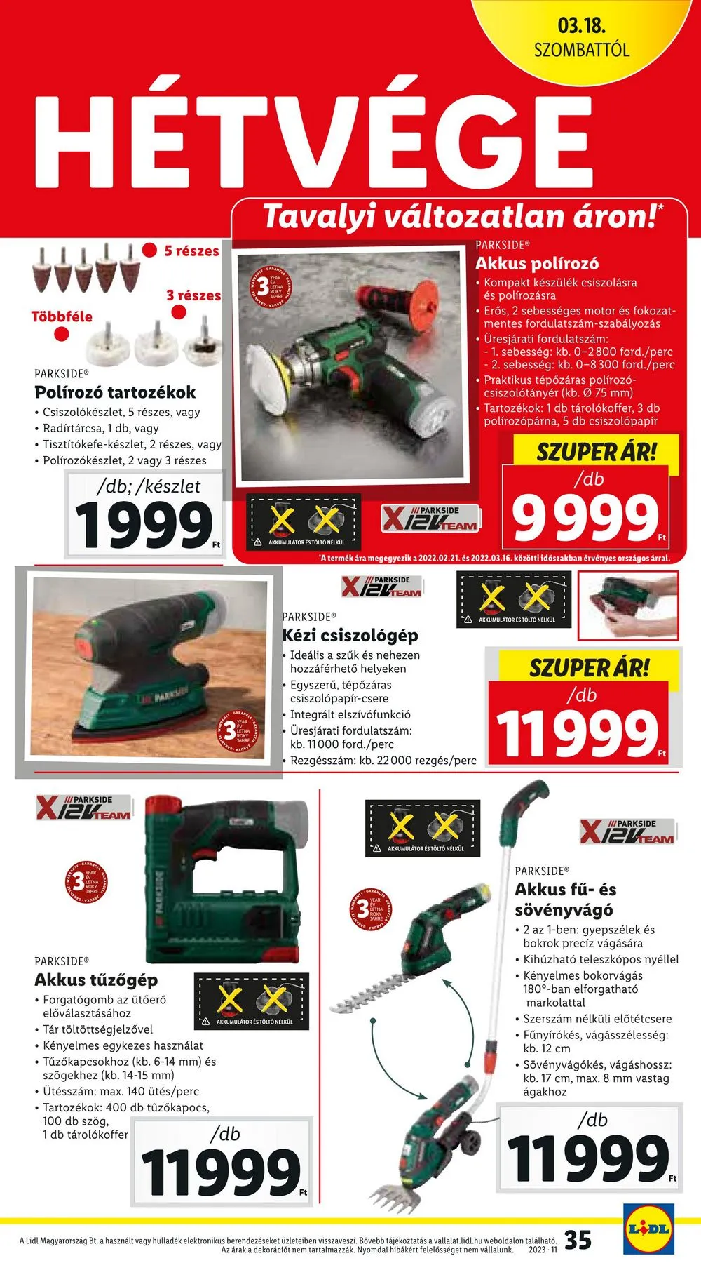 Lidl akciós újság 03.16–03.22 – 35. oldal