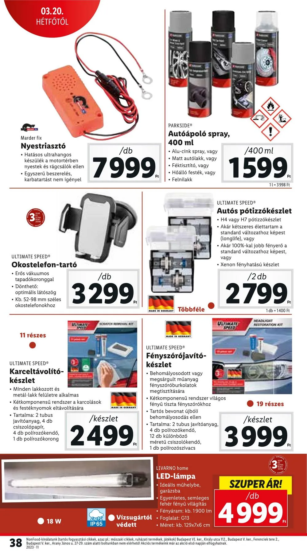 Lidl akciós újság 03.16–03.22 – 38. oldal