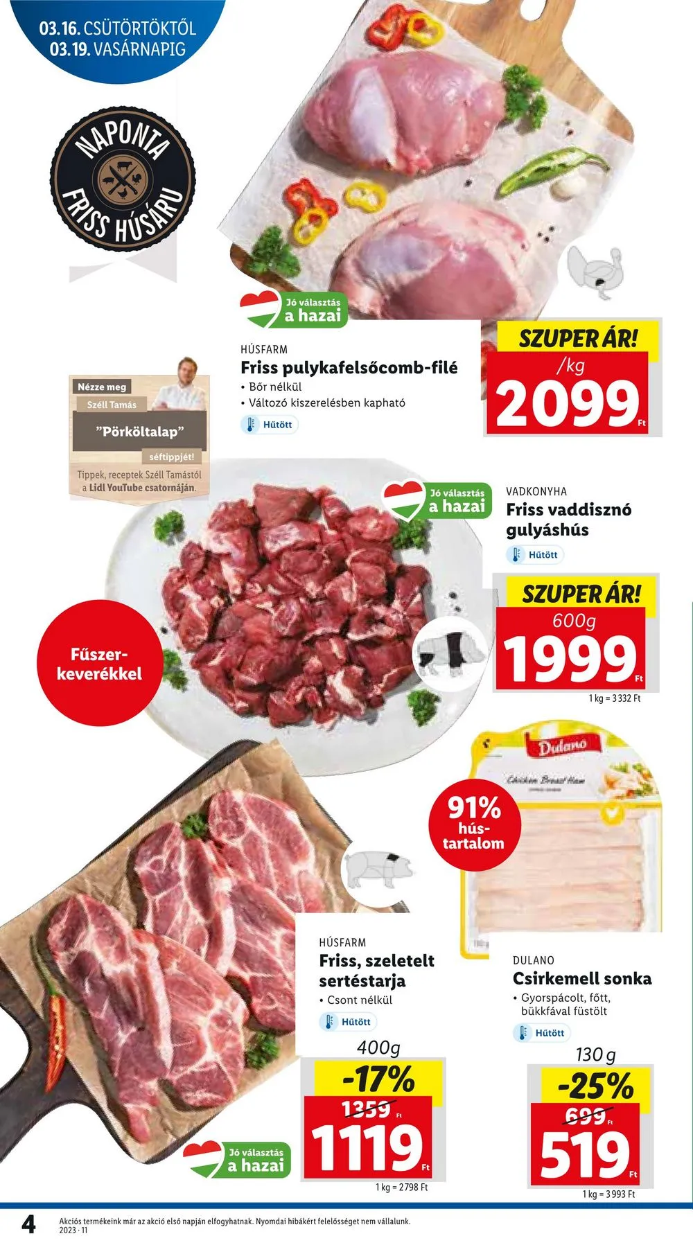 Lidl akciós újság 03.16–03.22 – 4. oldal