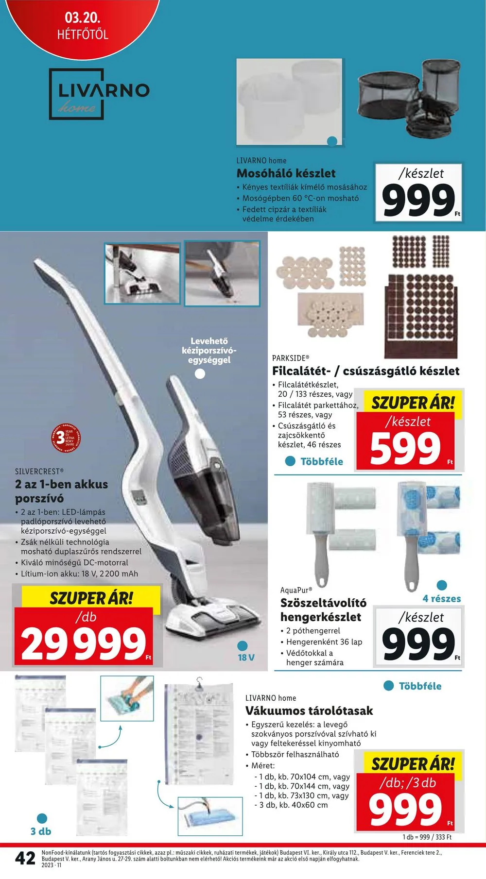 Lidl akciós újság 03.16–03.22 – 42. oldal