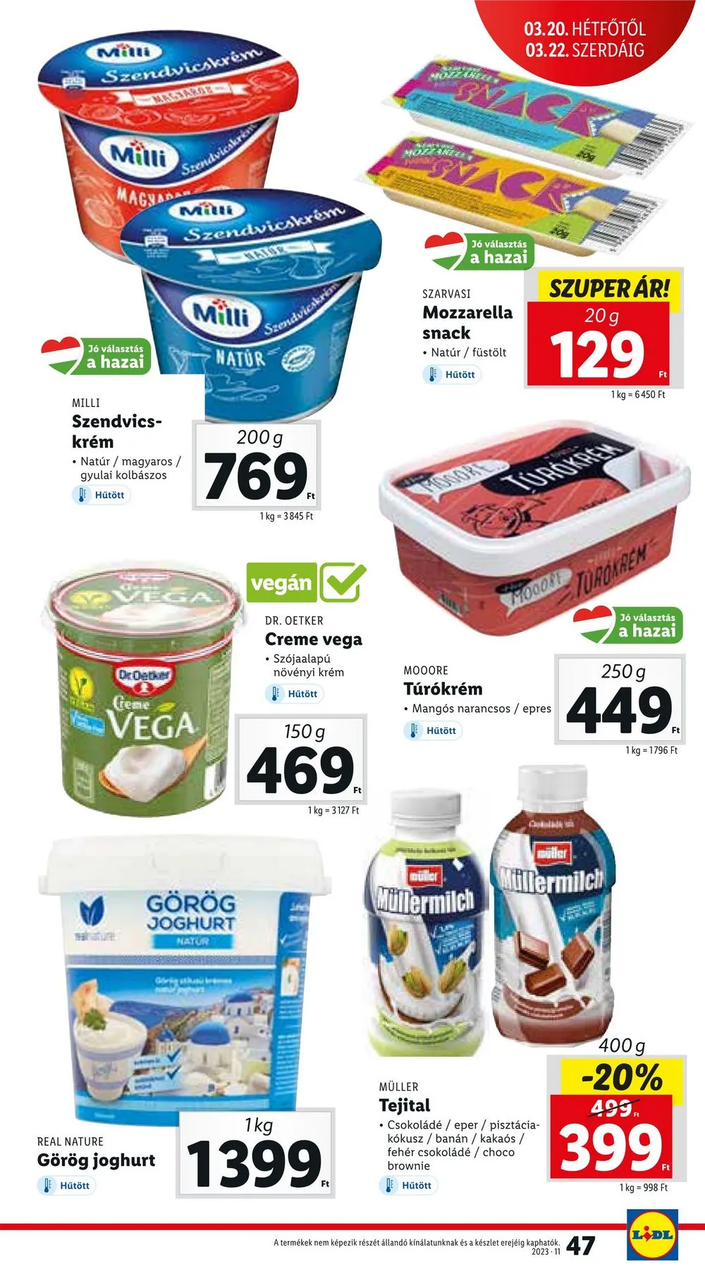 Lidl akciós újság 03.16–03.22 – 47. oldal