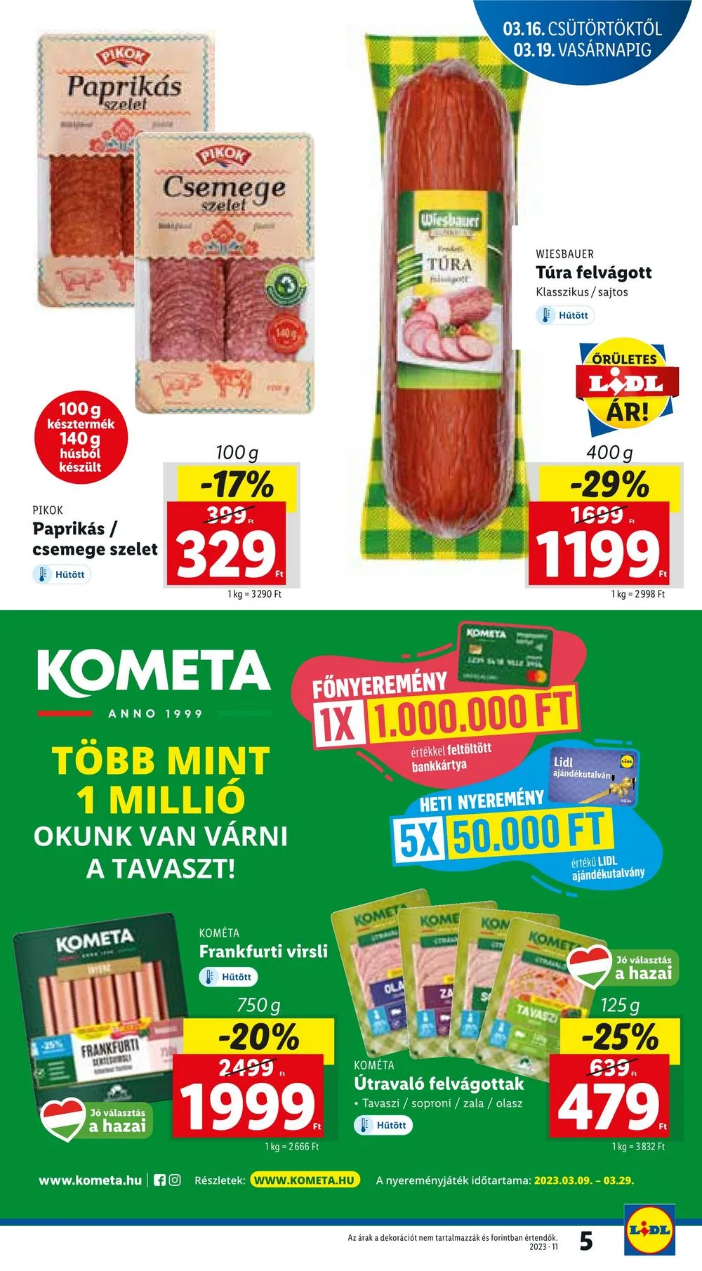 Lidl akciós újság 03.16–03.22 – 5. oldal