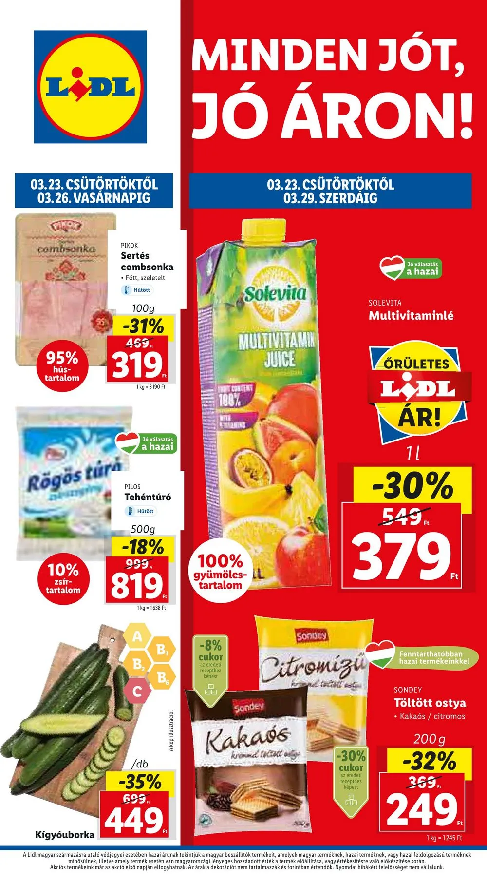 Lidl akciós újság 03.23–03.29