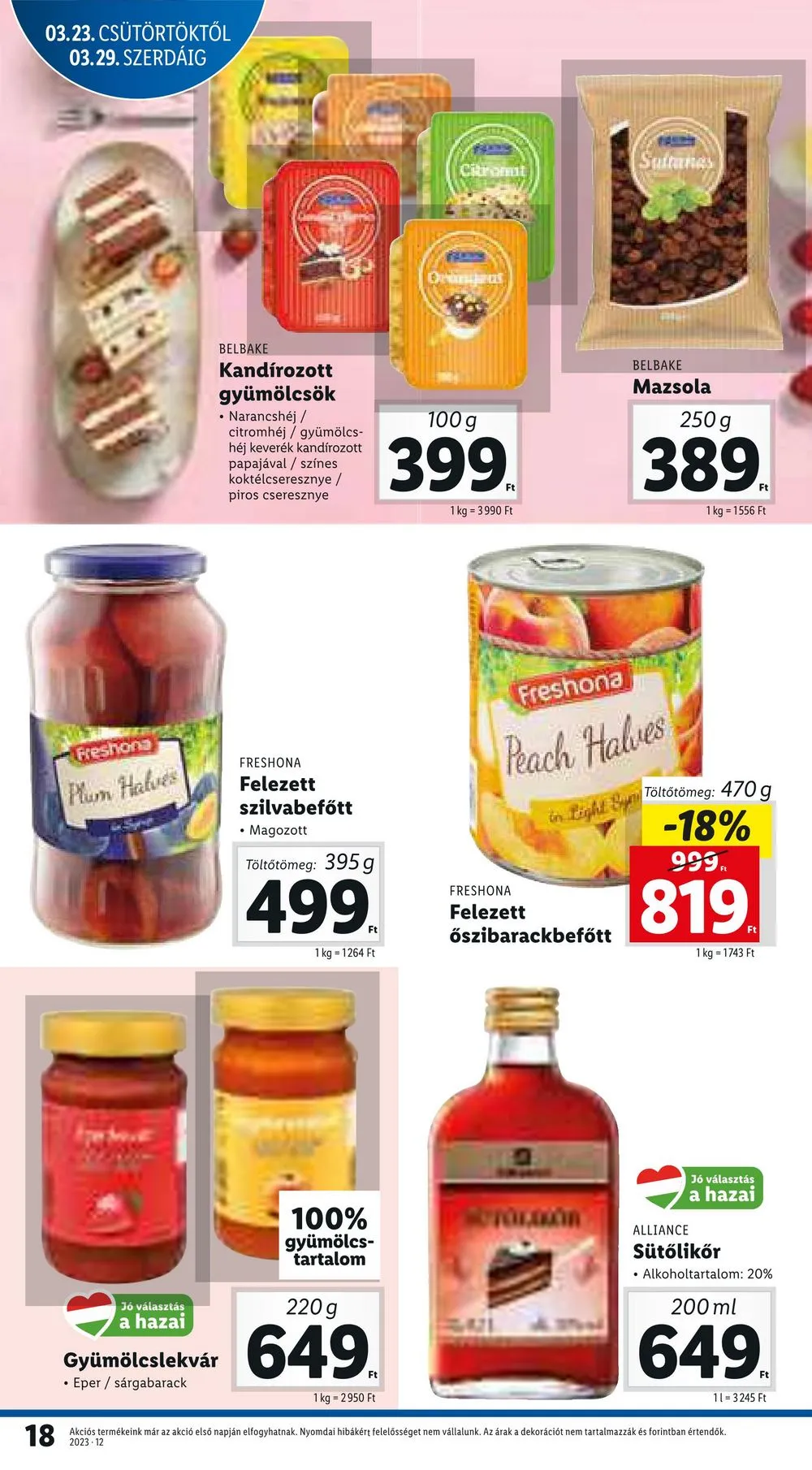 Lidl akciós újság 03.23–03.29 – 18. oldal