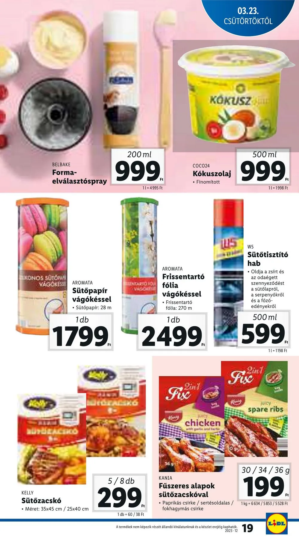 Lidl akciós újság 03.23–03.29 – 19. oldal