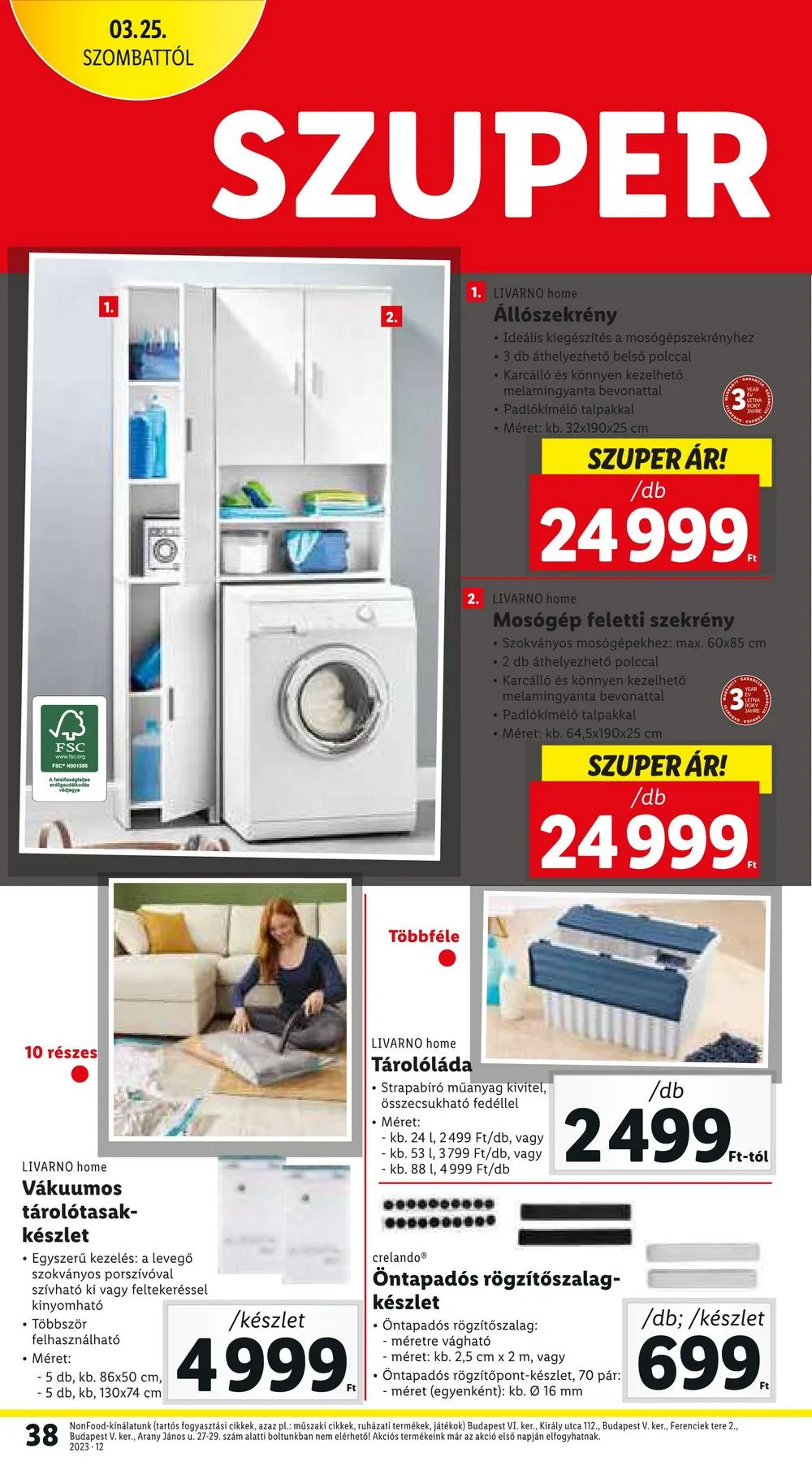 Lidl akciós újság 03.23–03.29 – 38. oldal