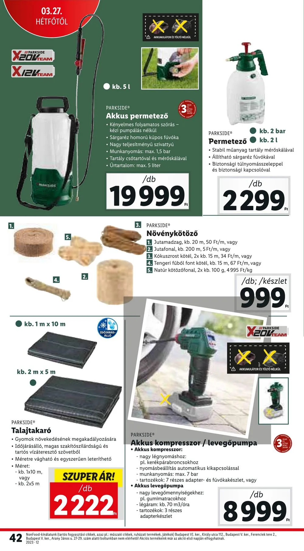 Lidl akciós újság 03.23–03.29 – 42. oldal