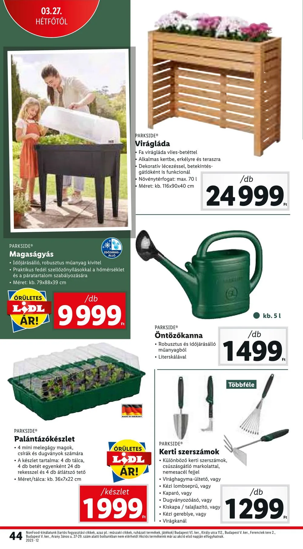 Lidl akciós újság 03.23–03.29 – 44. oldal