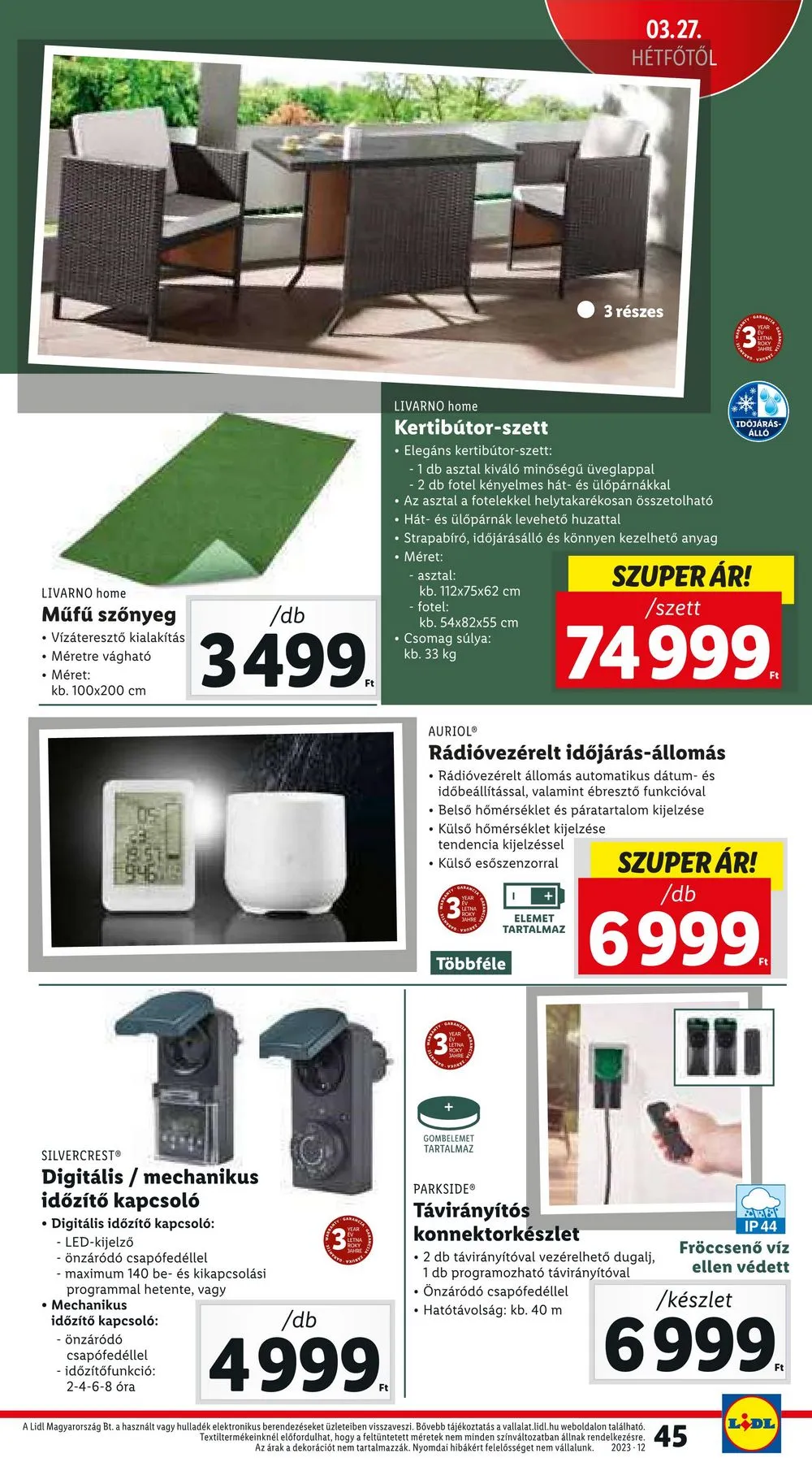 Lidl akciós újság 03.23–03.29 – 45. oldal