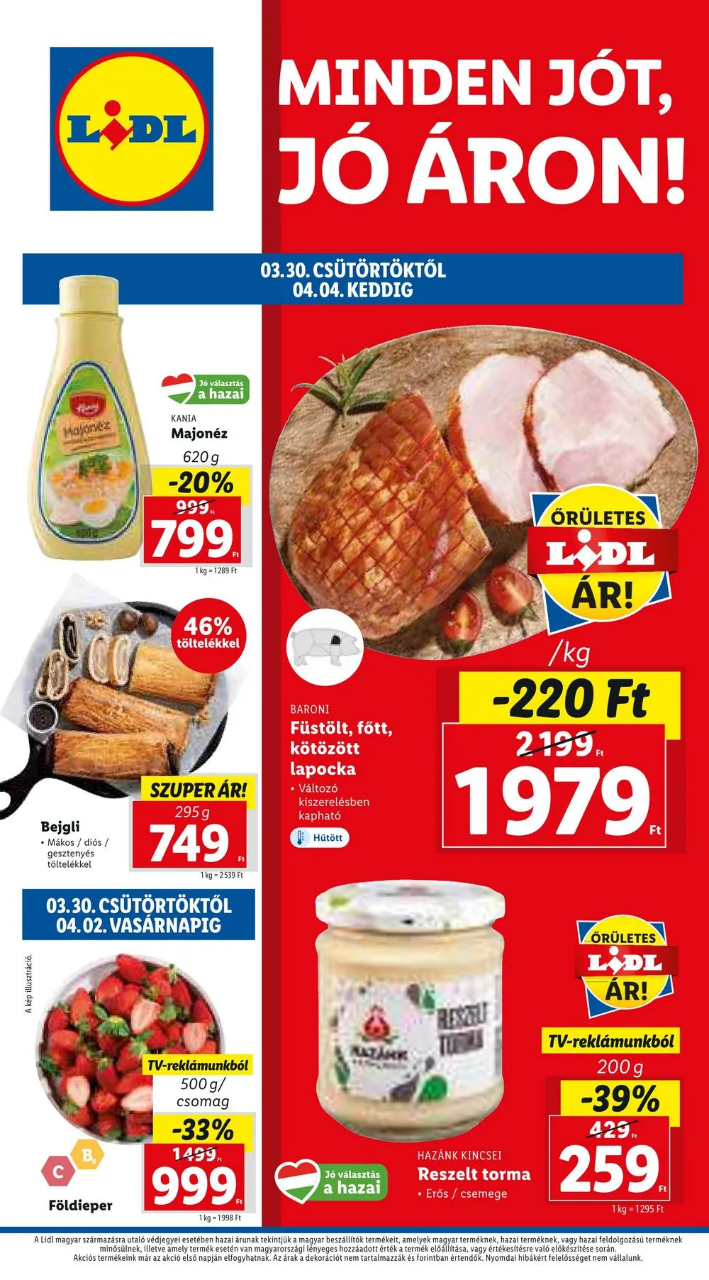Lidl akciós újság 03.30–04.04