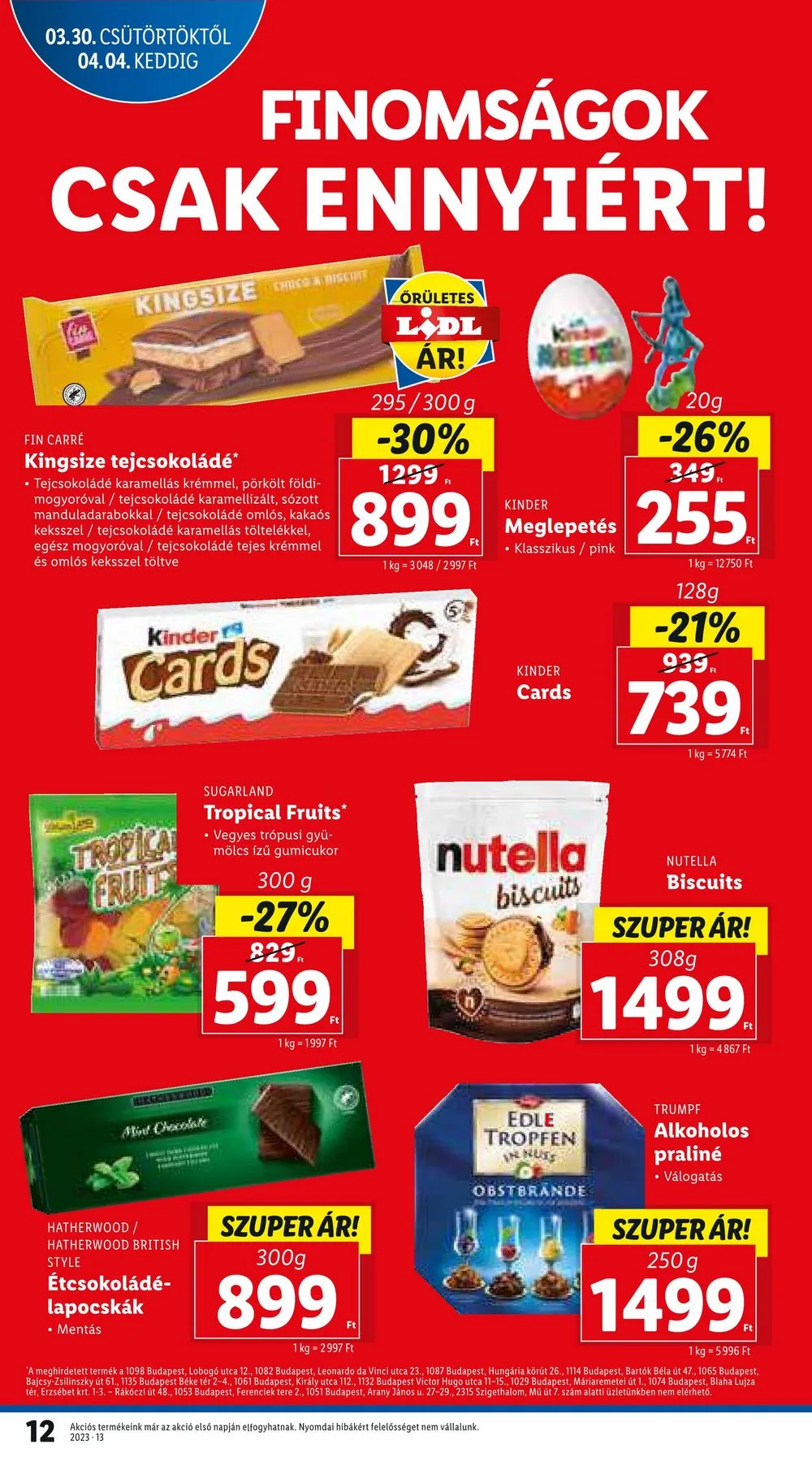 Lidl akciós újság 03.30–04.04 – 12. oldal