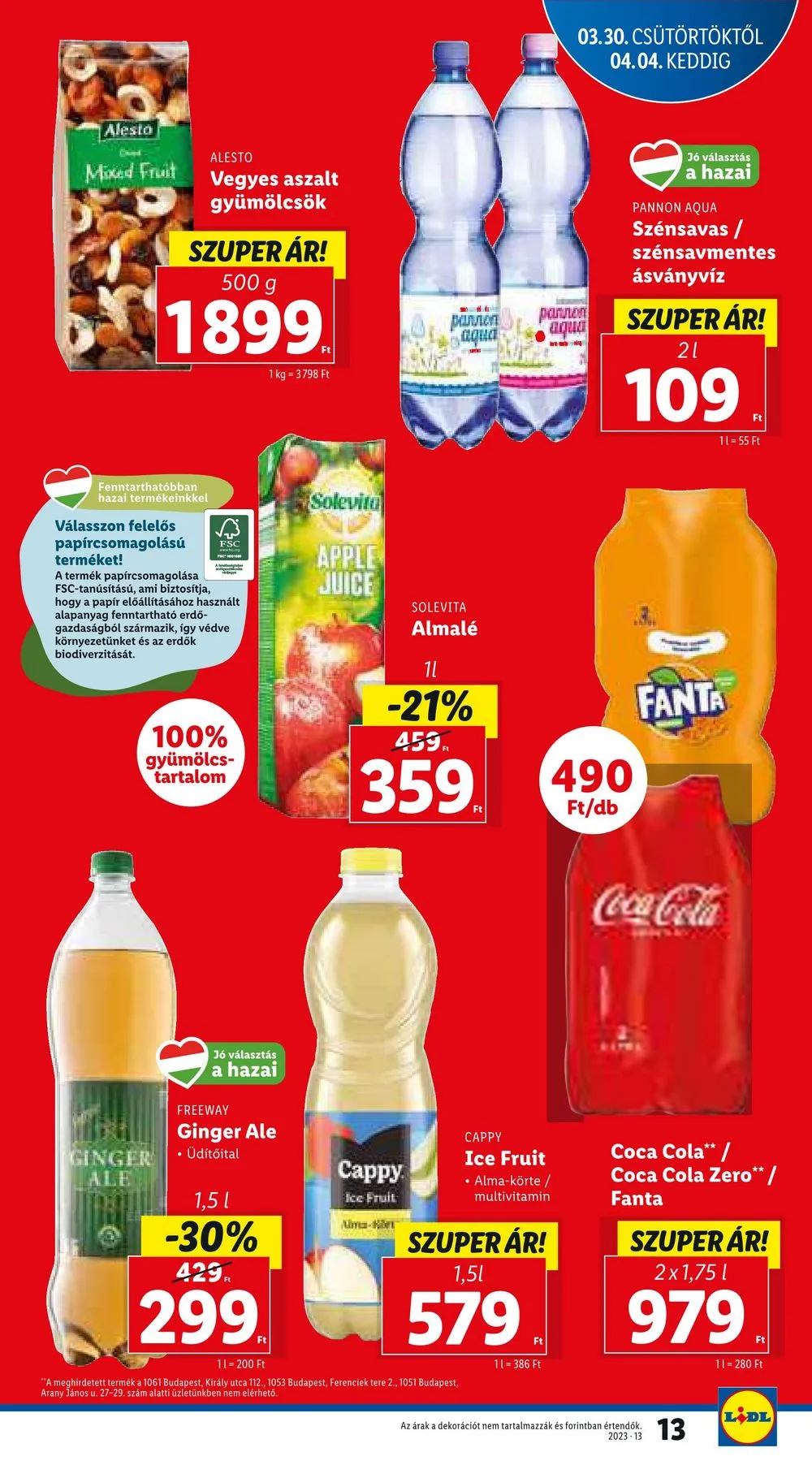 Lidl akciós újság 03.30–04.04 – 13. oldal