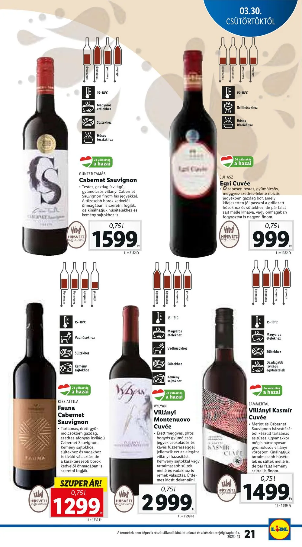 Lidl akciós újság 03.30–04.04 – 21. oldal