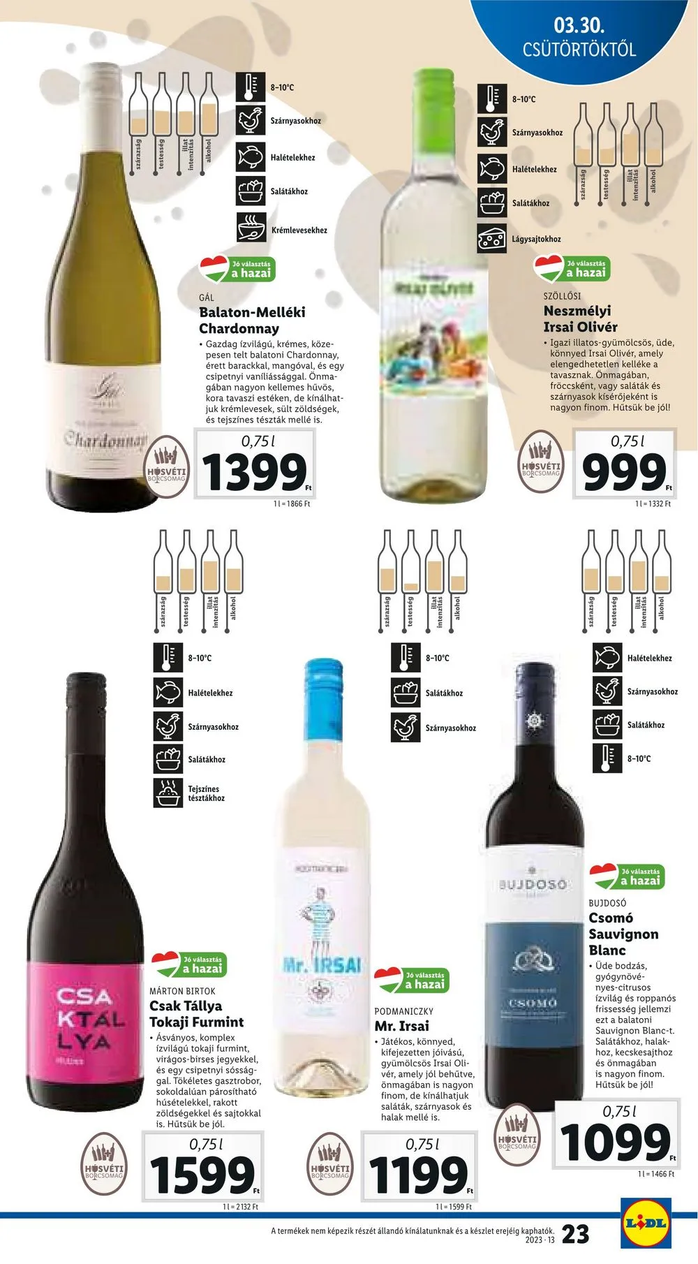 Lidl akciós újság 03.30–04.04 – 23. oldal